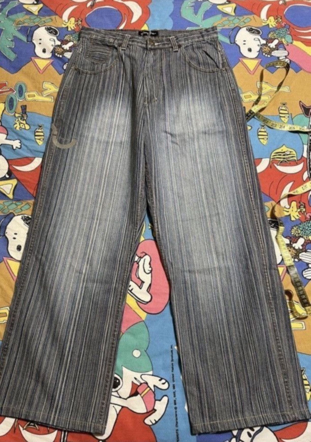 Sean John ***FINAL DROP***RARE 00s SEAN JOHN HICKORY STRIPE DENIM 32 Size US 32 / EU 48 - 19 Thumbnail