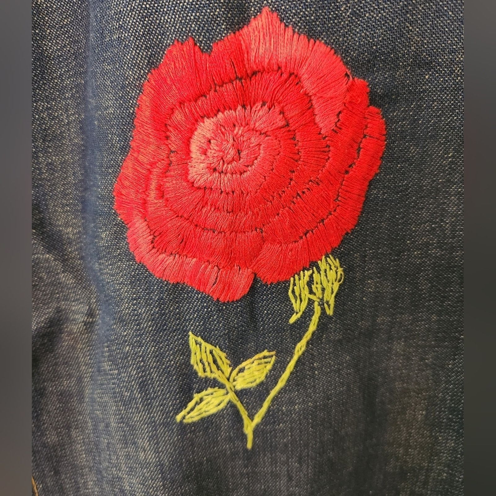 Levi's Vintage orange tab hand embroidered wide leg levis 8/10 Size 27" / US 4 / IT 40 - 5 Thumbnail