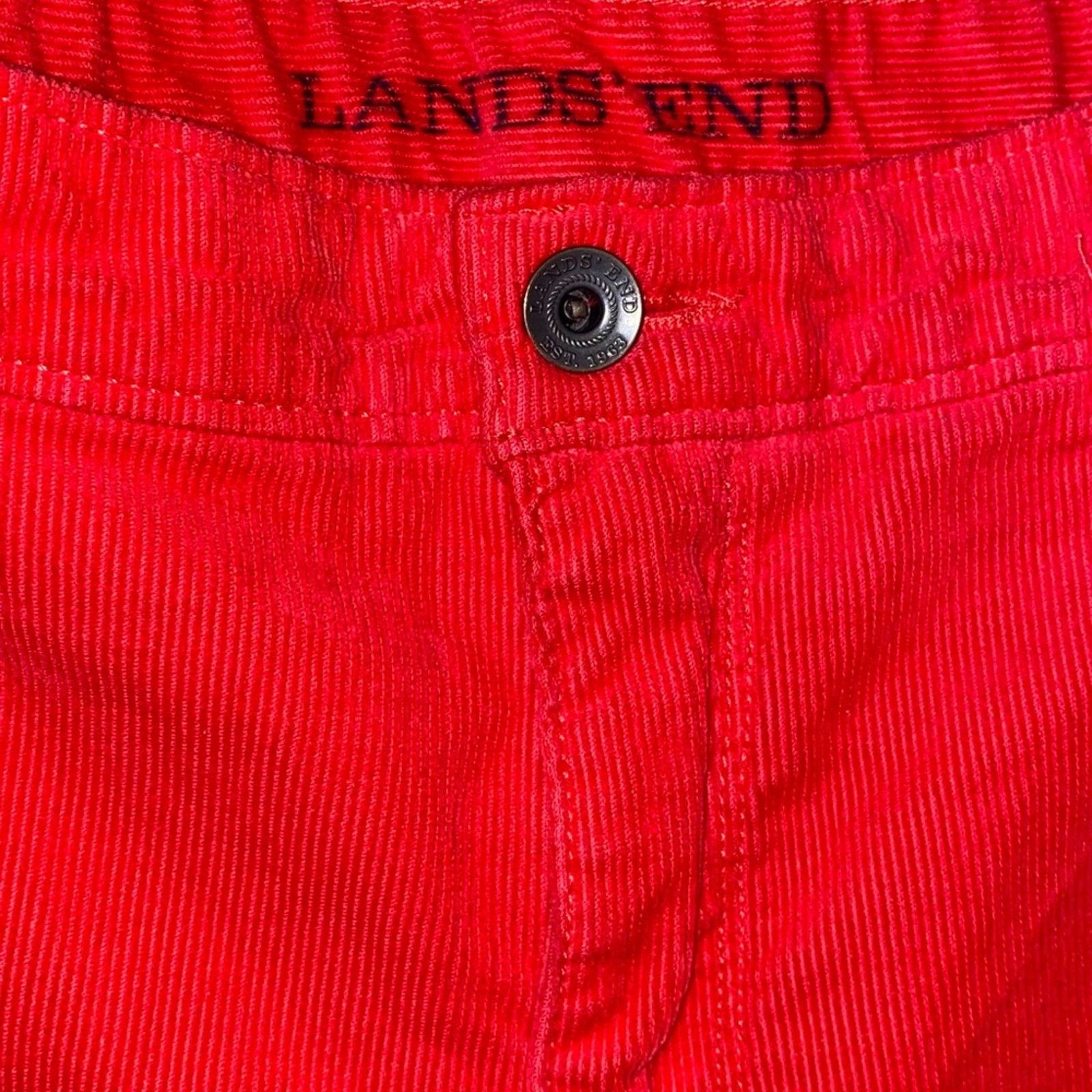 Lands' End Lands End Straight Leg Fit 2 Corduroy Pants red size 16P Size 38" / US 16 / IT 52 - 5 Thumbnail