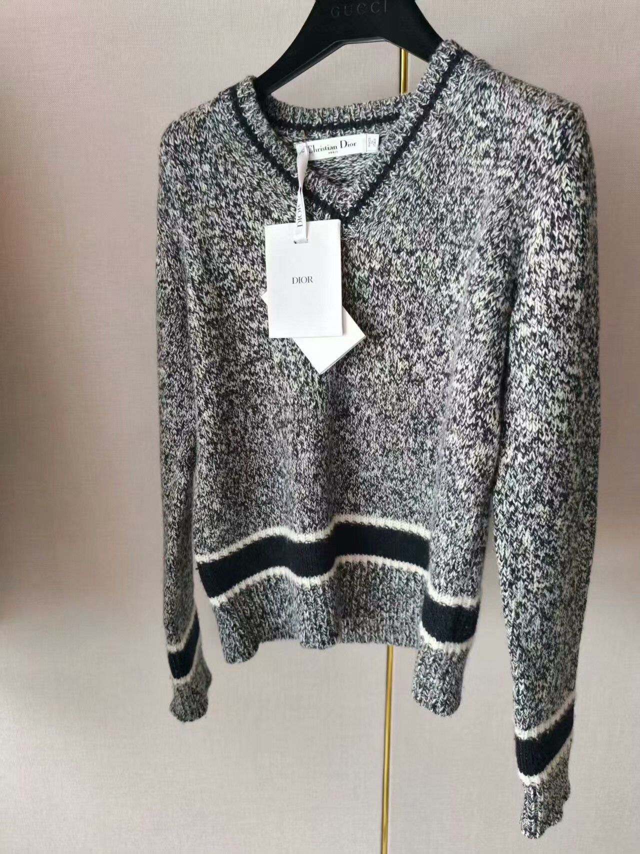Dior Dior Women's Gray Knit Top Size M / US 6-8 / IT 42-44 - 1 Thumbnail