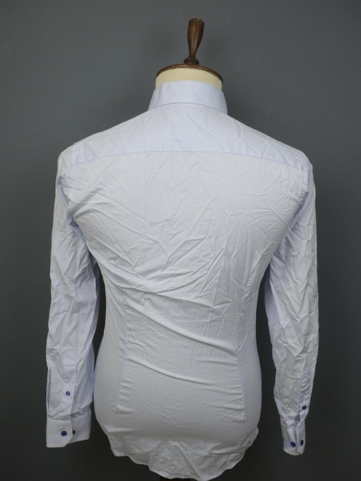 Eton Eton Blue 100% Cotton Collared Dress Shirt Size 37 Size 38R - 7 Thumbnail