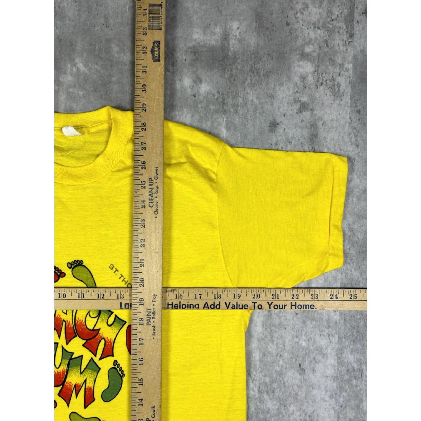 Vintage VINTAGE Beach Bums T-Shirt XL Men Yellow 70s Beach Graphic Print Short Sleeve Cotton Size US XL / EU 56 / 4 - 5 Thumbnail
