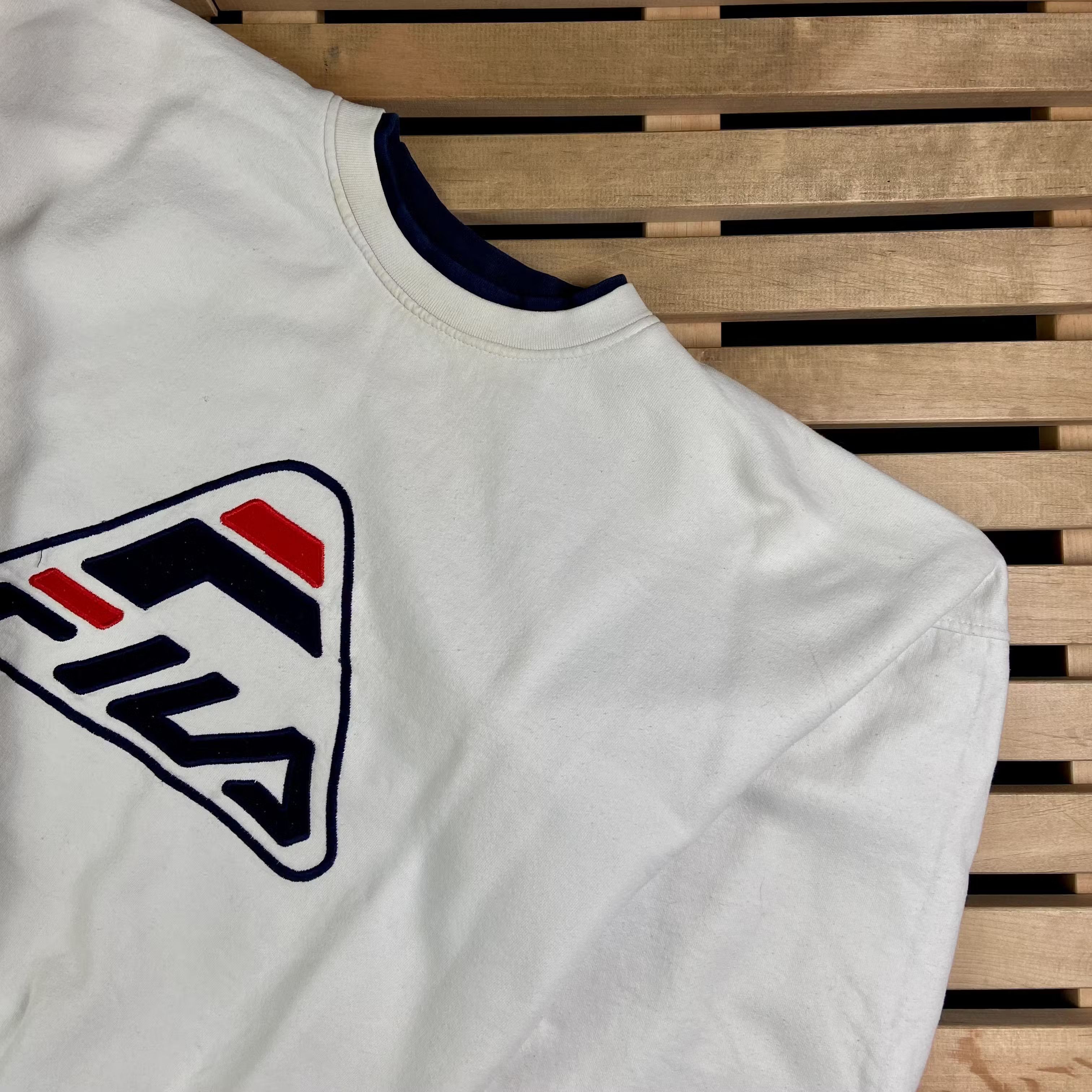 Fila × Vintage Mens Sweatshirt Fila Big Logo Vintage Size L Size US L / EU 52-54 / 3 - 2 Thumbnail