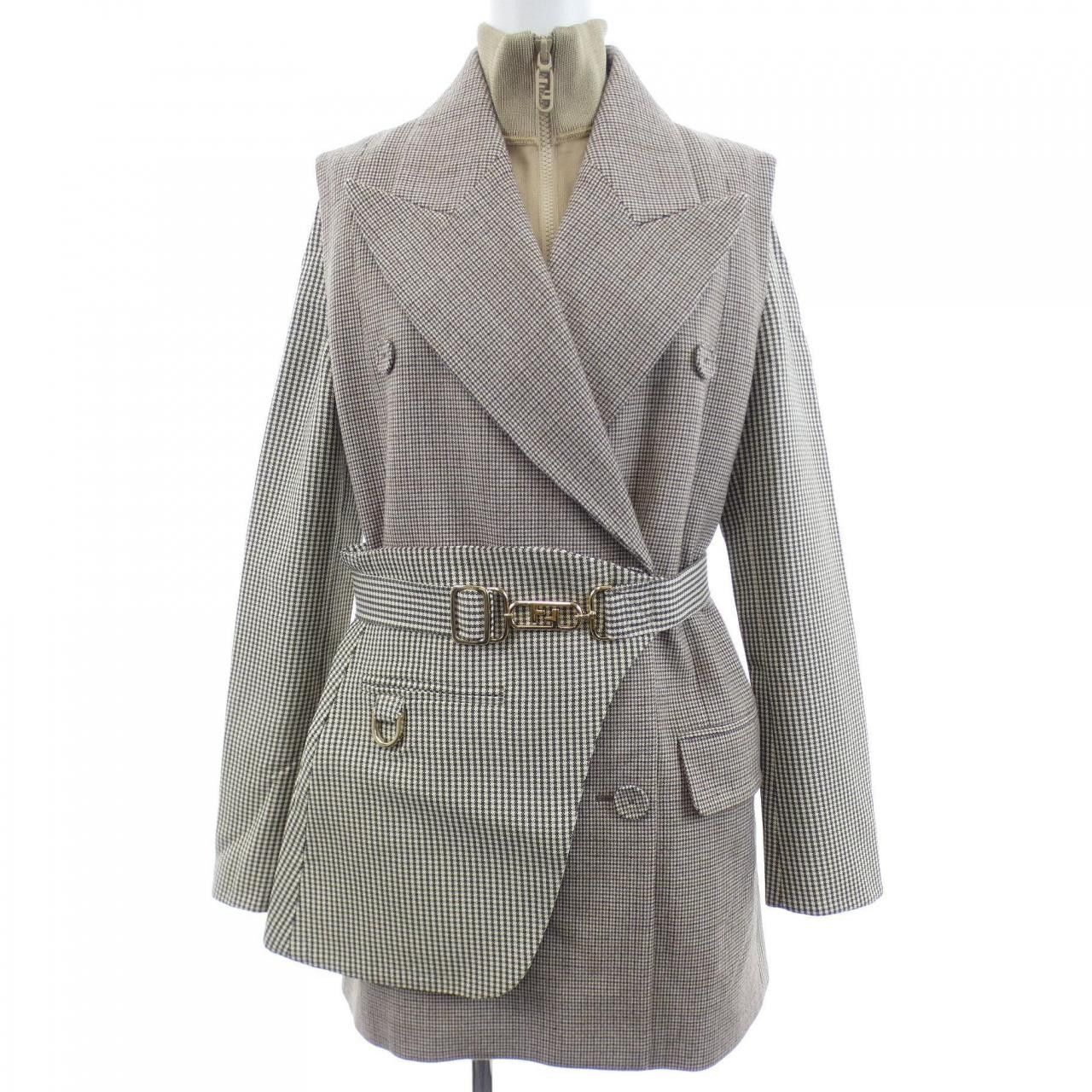 Fendi Fendi Fendi Wool Blend Jacket Others Outerwear FJ7280AKSM DUTY FREE for USA Size ONE SIZE - 1 Thumbnail