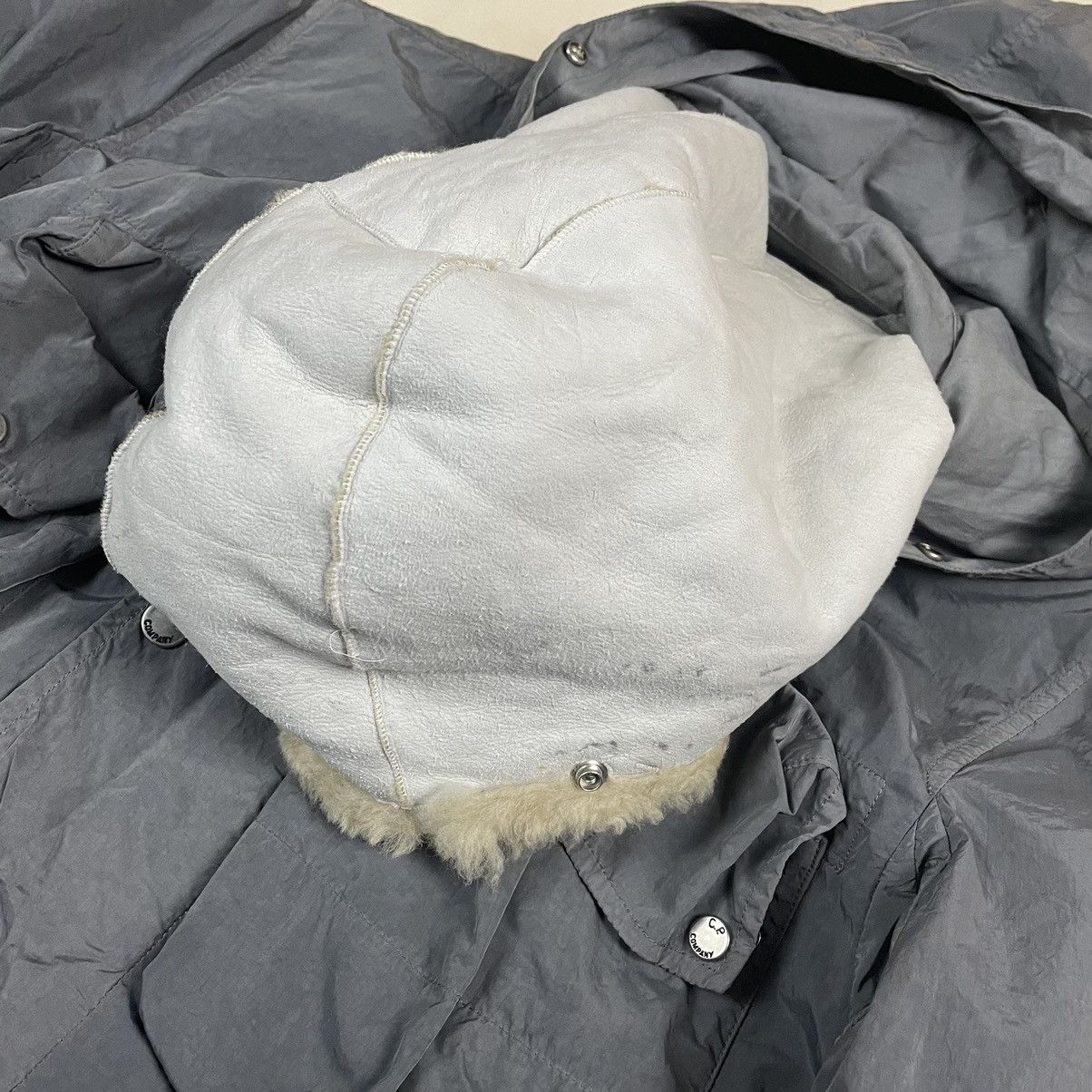 C.P. Company AW2006 Nylon Parka Shearling Hood Cargo Jacket Wool Vintage Size US M / EU 48-50 / 2 - 10 Thumbnail