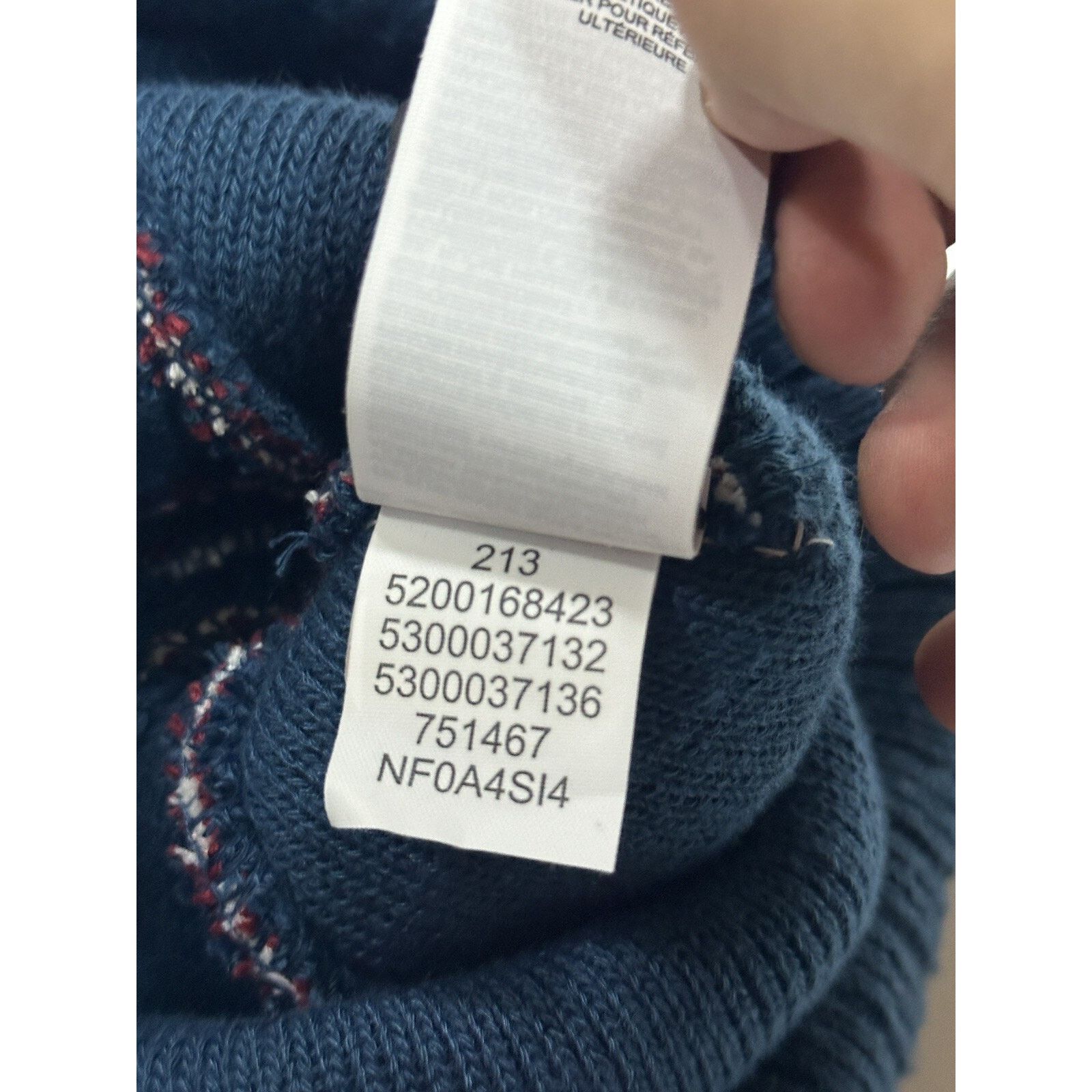 The North Face Recycled Red/Blue Pom - The North Face Unisex Hat Size ONE SIZE - 6 Thumbnail