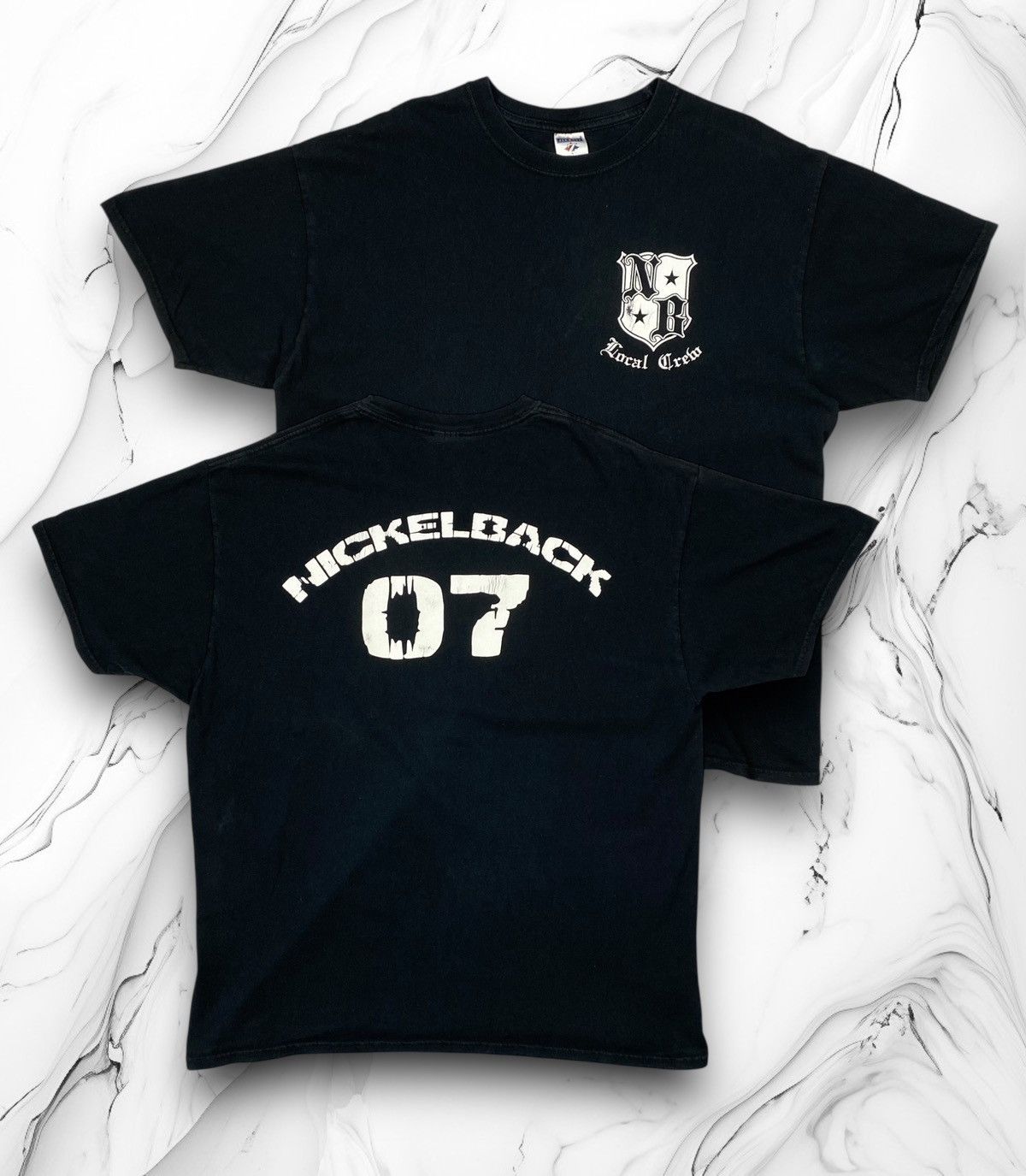 Band Tees Vintage Nickelback Radio Channel Tour Local Crew 2007 Tee Size US XL / EU 56 / 4 - 1 Thumbnail