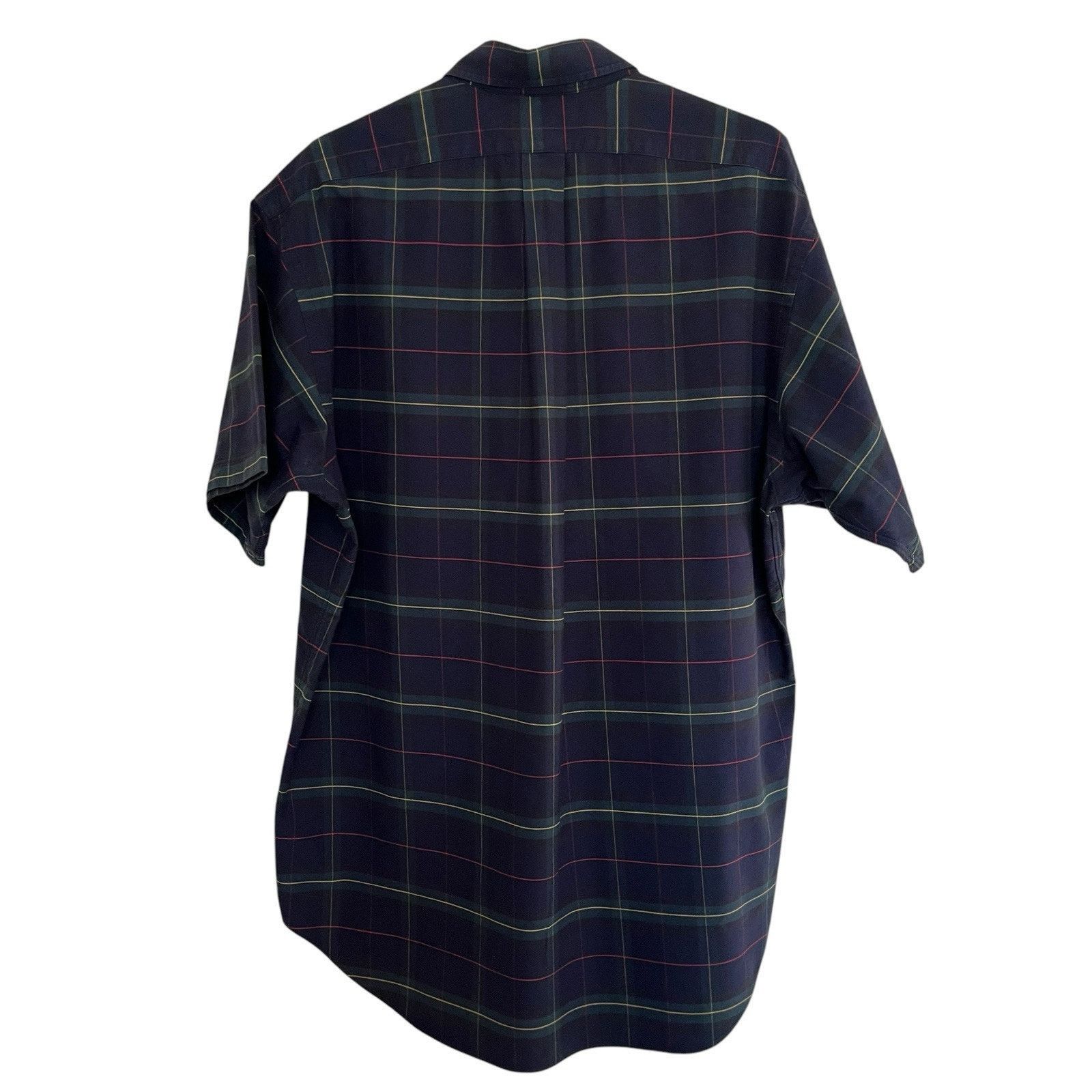 Ralph Lauren Ralph Lauren | Large Blue Green Tartan Plaid Crest Shirt 90s Size US L / EU 52-54 / 3 - 5 Thumbnail