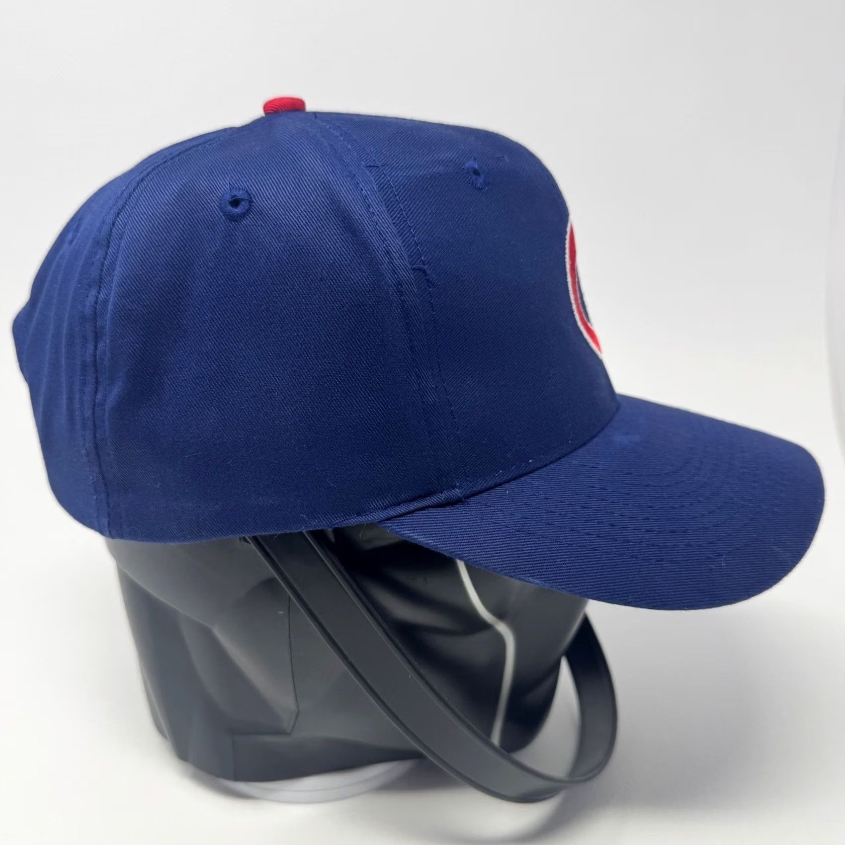 Logo Athletic VINTAGE Chicago Cubs Logo Athletic MLB Snapback Hat Blue Red Baseball Cap Mens One Size Twill Adjustable Sports 90s Classic Cap Size ONE SIZE - 5 Thumbnail