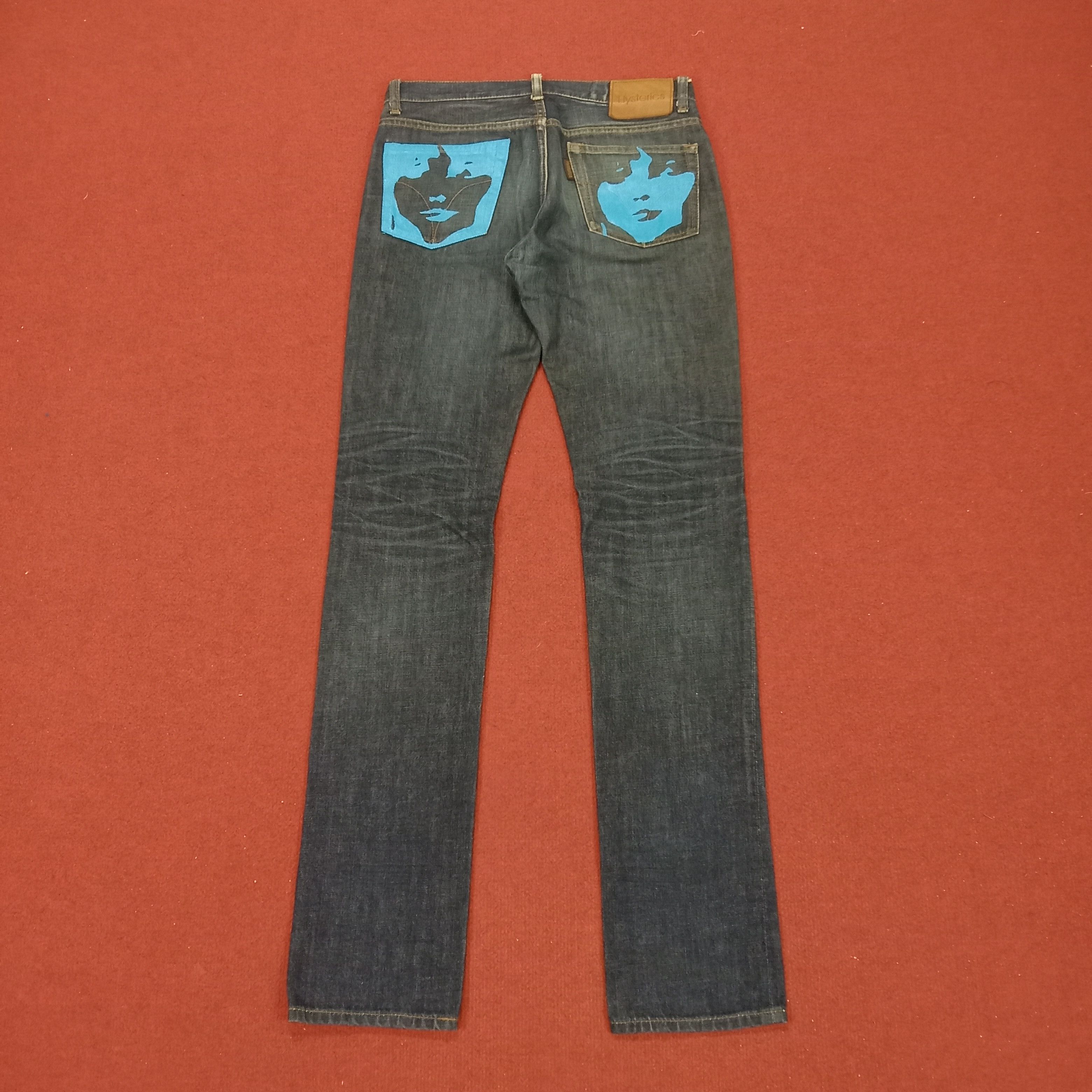 Hysteric Glamour Streetwear Custom Art Style Jeans