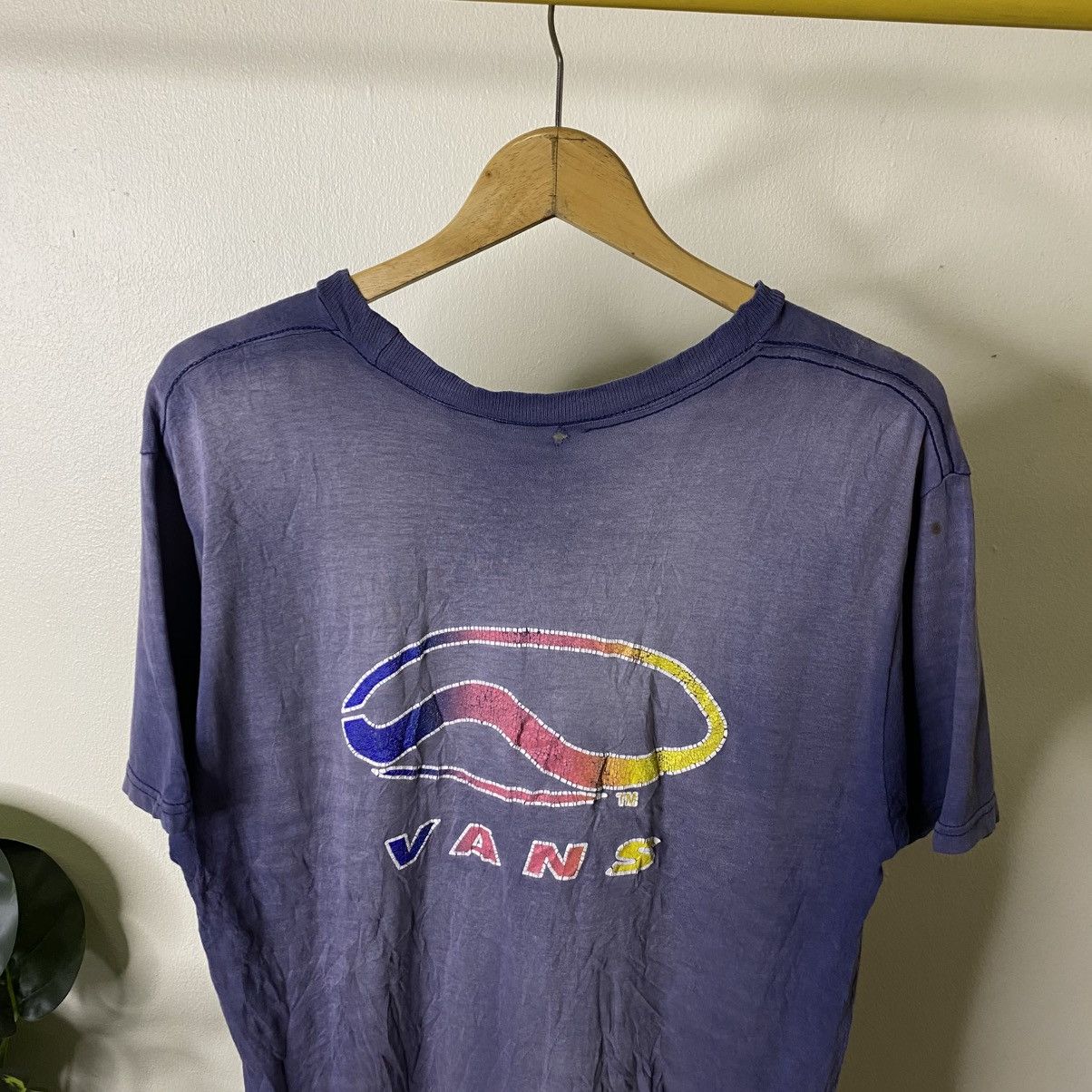 Vans Vintage 1990s Vans Skateboard Sunfaded Skater T Shirt Size US M / EU 48-50 / 2 - 2 Thumbnail