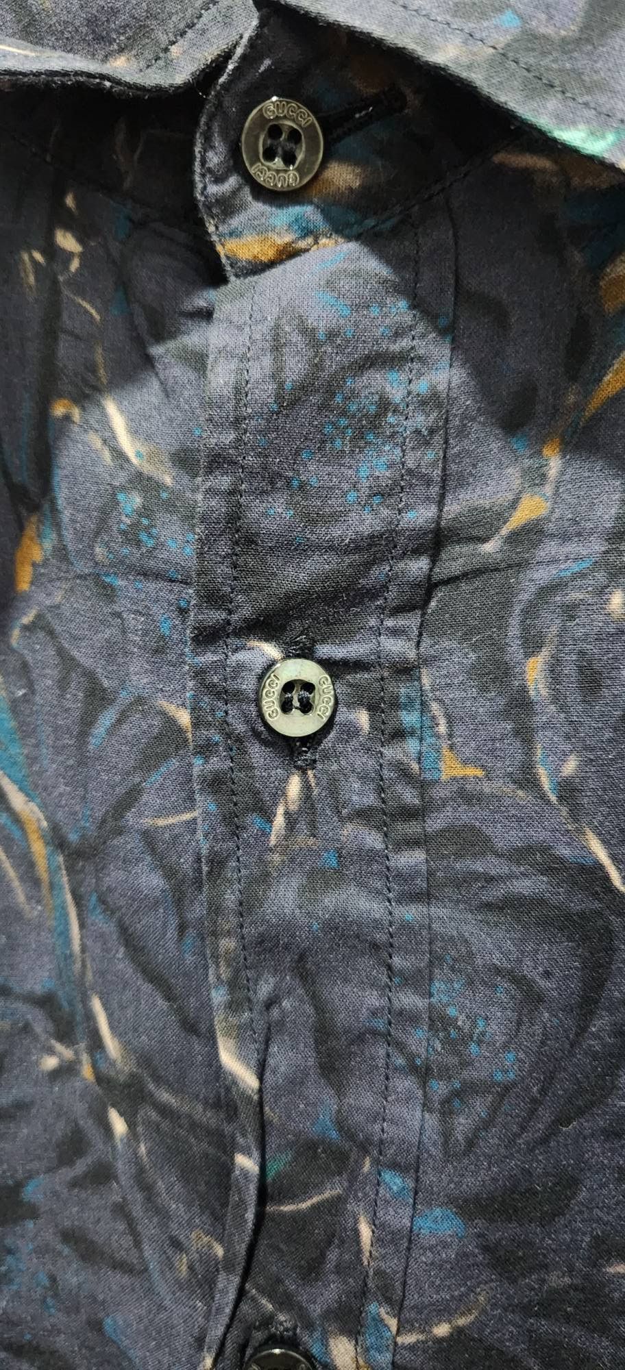Gucci Gucci x Tom Ford Button Up Long Sleeve Slim Printed Design Size US M / EU 48-50 / 2 - 7 Thumbnail