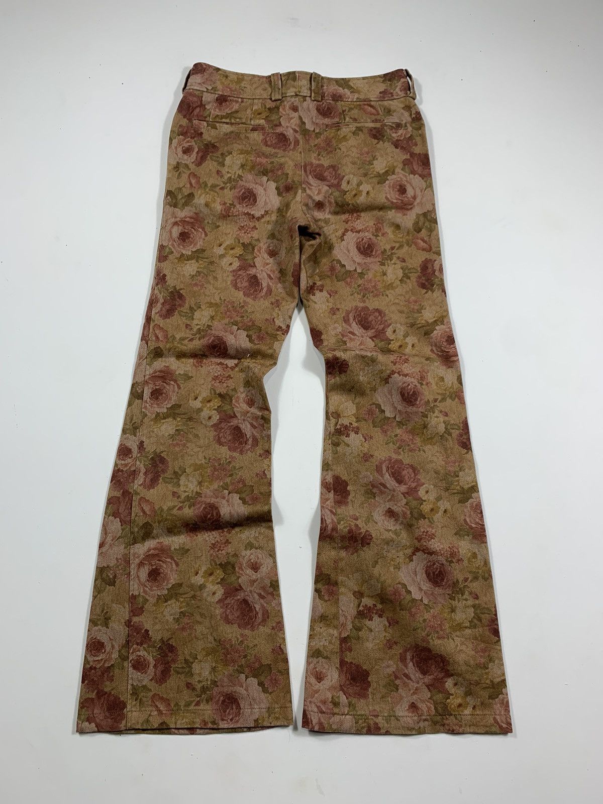 Tornado Mart Tornado Mart Super Flared flower Denim Pants Size US 28 / EU 44 - 2 Thumbnail