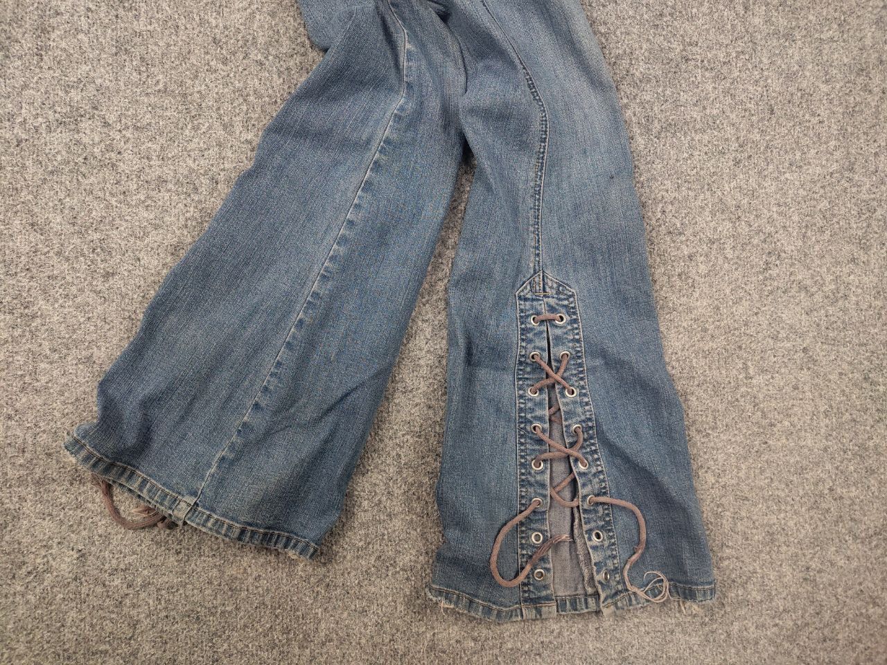 If Six Was Nine Vintage Y2K LGB Flared Low Rise Jeans hysteric style Size 27" / US 4 / IT 40 - 5 Thumbnail