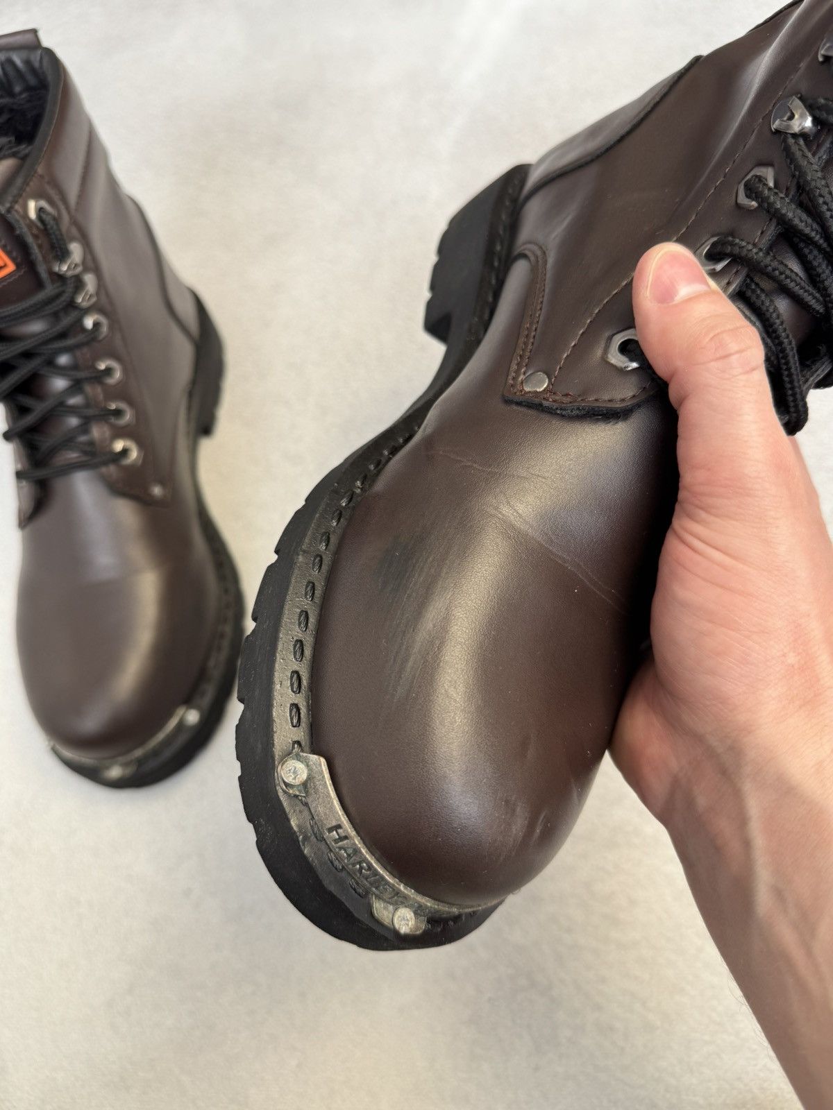 Harley Davidson Vintage Harley Davidson Brown Leather Insulated Boots US10 Size US 10 / EU 43 - 11 Thumbnail
