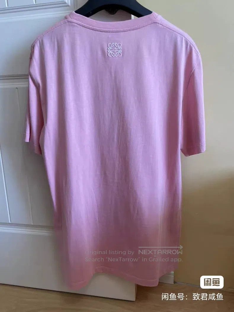 Loewe Loewe Pink Rabbit Embroidered Short Sleeve T-Shirt Size XS / US 0-2 / IT 36-38 - 4 Thumbnail