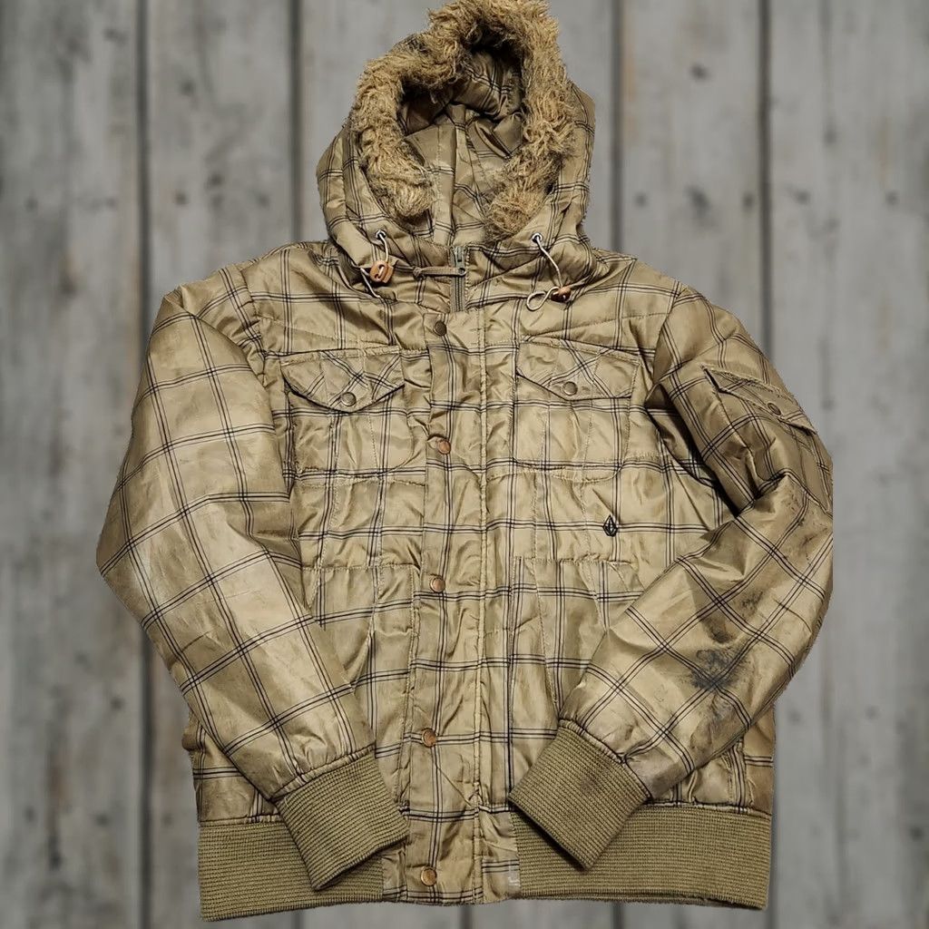 Volcom Volcom VOLCOMSCOUT Hooded Faux Fur Snowboard Jacket Men S Green Lightweight Snowboard Jacket Mens Small Size US S / EU 44-46 / 1 - 1 Thumbnail