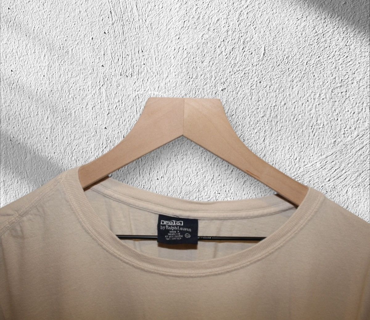 Polo Ralph Lauren Polo Ralph Lauren Vintage Tan Cream T Shirt 2XL Size US XXL / EU 58 / 5 - 3 Thumbnail