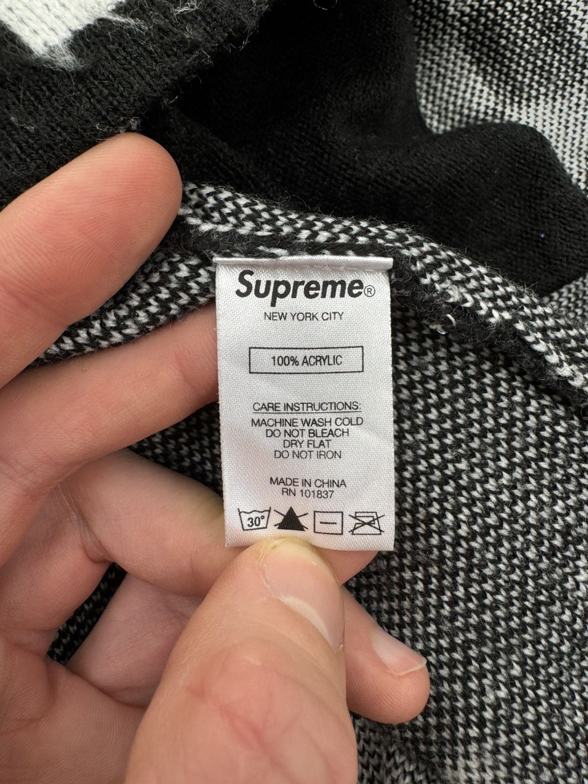 Supreme Supreme Brushed Checkered Mohair Cardigan Size US M / EU 48-50 / 2 - 6 Thumbnail