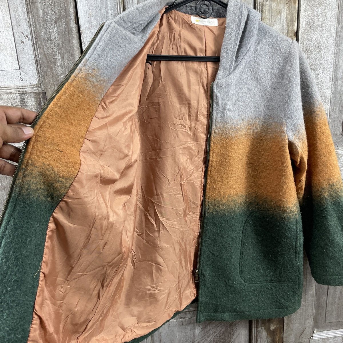 Golden Bear Vintage Golden Bear Wool Hoodie Jacket Size US M / EU 48-50 / 2 - 4 Thumbnail