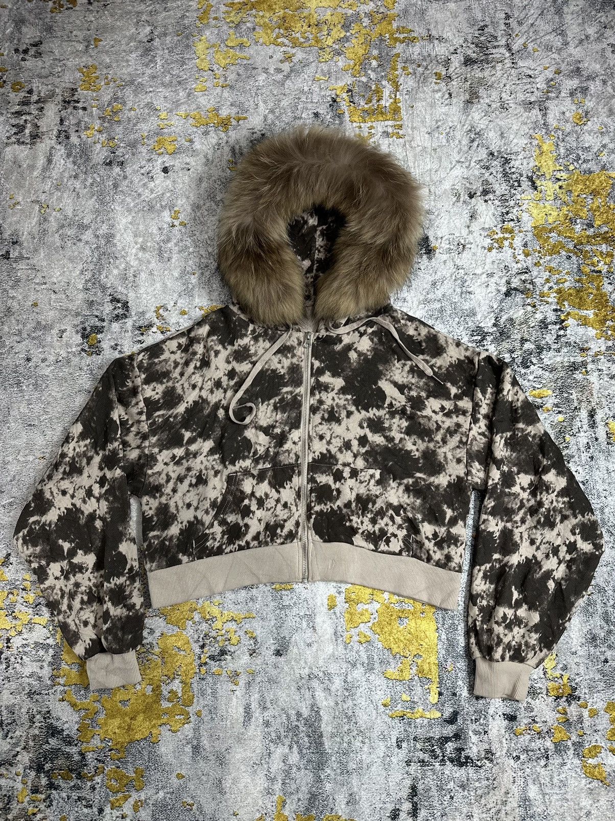 20471120 CROPPED STYLE JAPAN WEGO FUR ZIP HOODIE Size M / US 6-8 / IT 42-44 - 1 Thumbnail