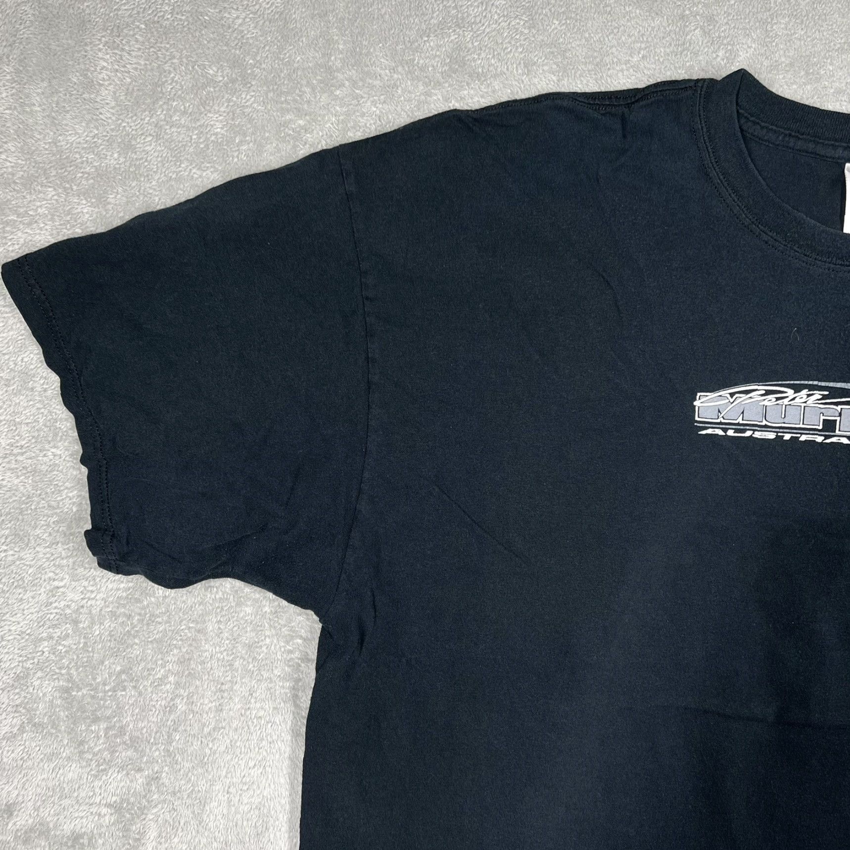 Gildan VINTAGE Gildan Racing Mens T-Shirt Size XXL Black No Wings, No Worries Graphic Tee 100% Cotton Australia Size US XXL / EU 58 / 5 - 3 Thumbnail