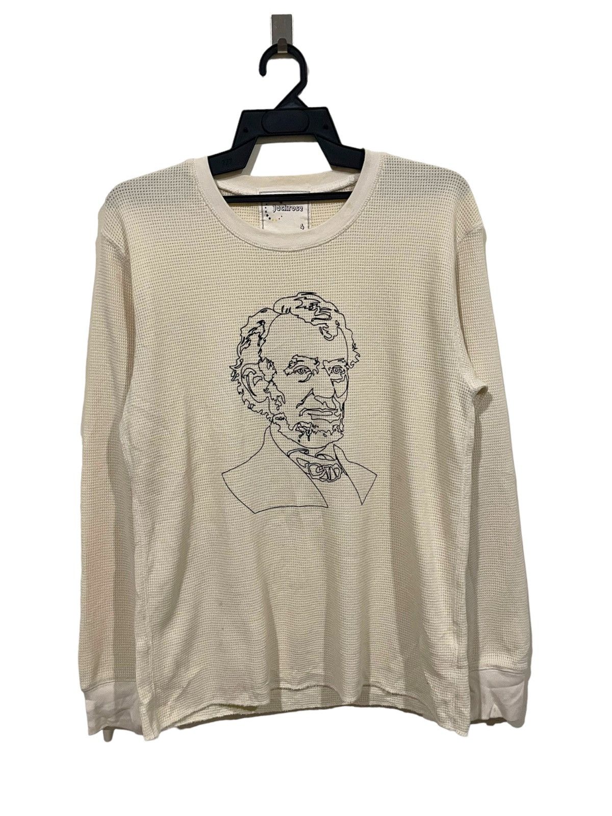 image of Jack Rose Jackrose Japan Longsleeve Tee in White, Men's (Size Medium)