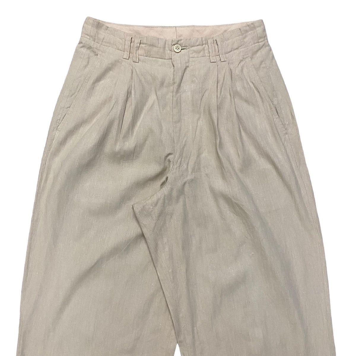Comme des Garcons Homme AD1989 Comme Des Garcons Homme Linen Baggy Pants Size US 28 / EU 44 - 3 Thumbnail