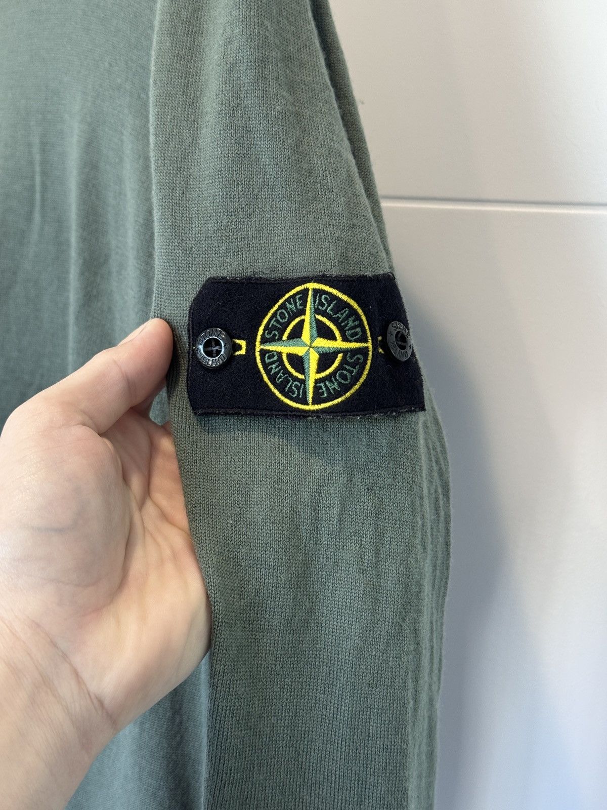 Stone Island Stone Island Forest Green Wool Sweater Size L (fits M) Size US L / EU 52-54 / 3 - 7 Thumbnail