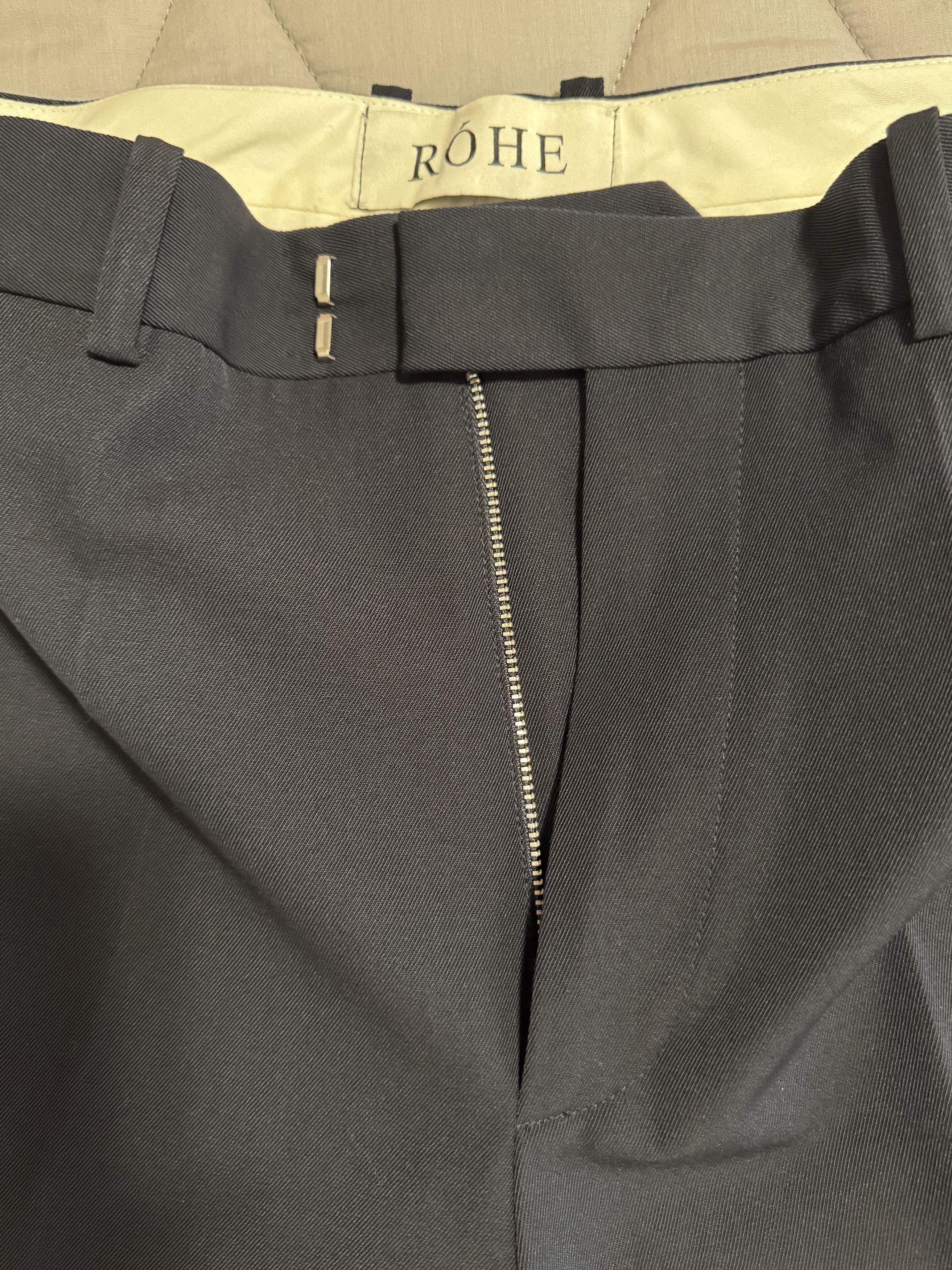 Rohe Róhe Pressed-Front Twill Tailored Trousers Size 52 Size US 36 / EU 52 - 5 Thumbnail