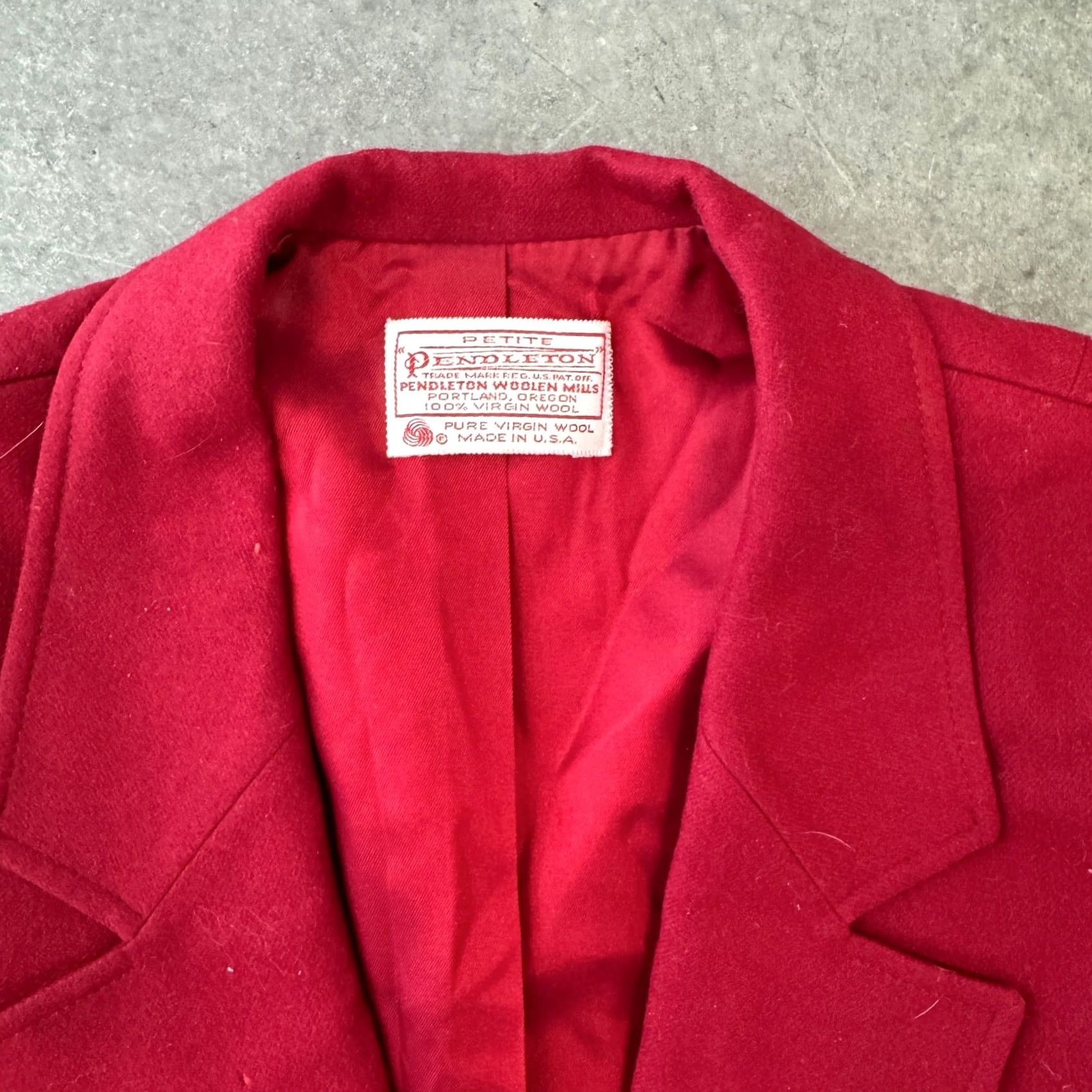 Pendleton VINTAGE Pendleton Blazer Shirt Womens Small Red Wool Longsleeve Size S / US 4 / IT 40 - 3 Thumbnail