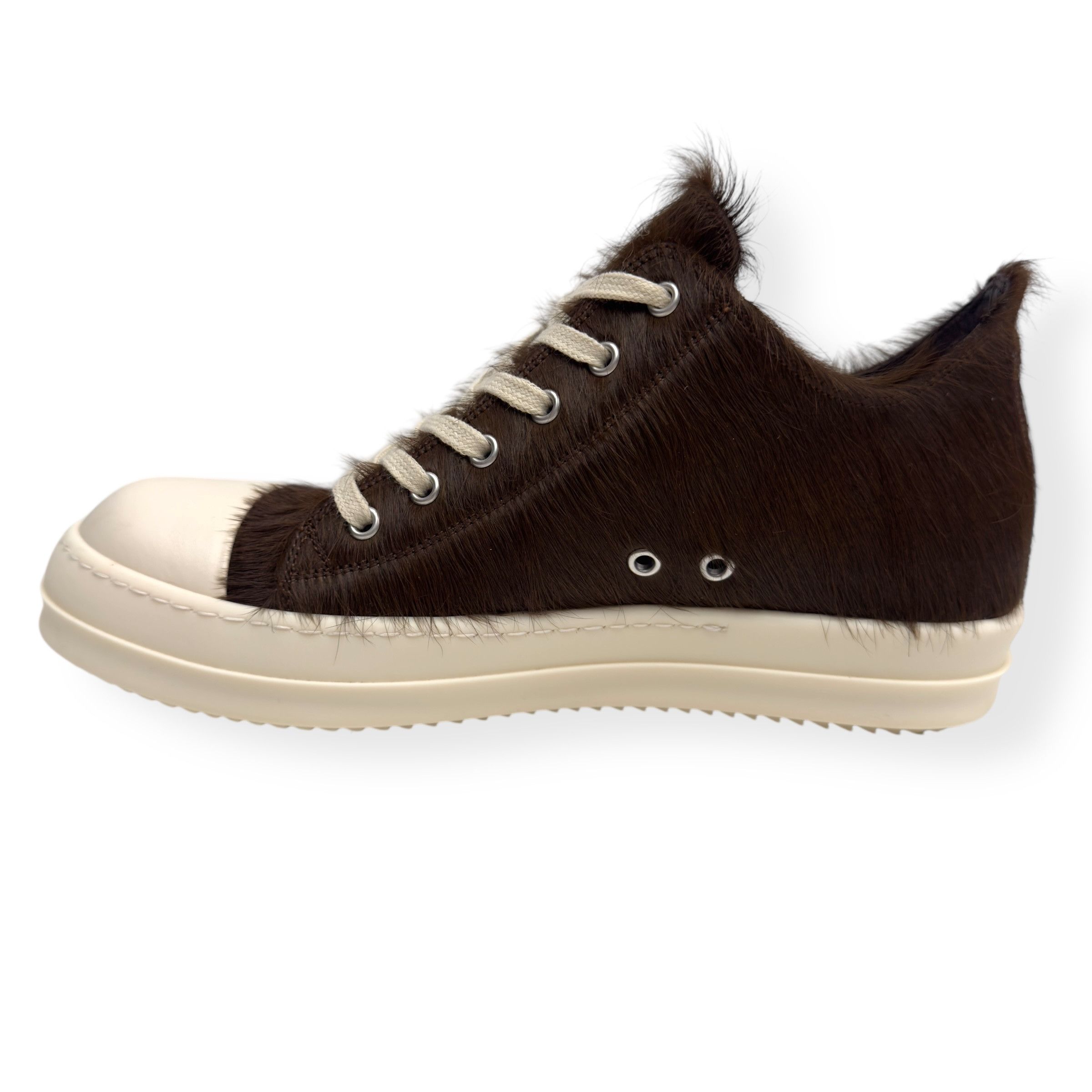 Rick Owens RICK OWENS PONY HAIR LOW TOP SNEAKER BROWN 41.5 / UK7.5 Size US 8.5 / EU 41-42 - 3 Thumbnail