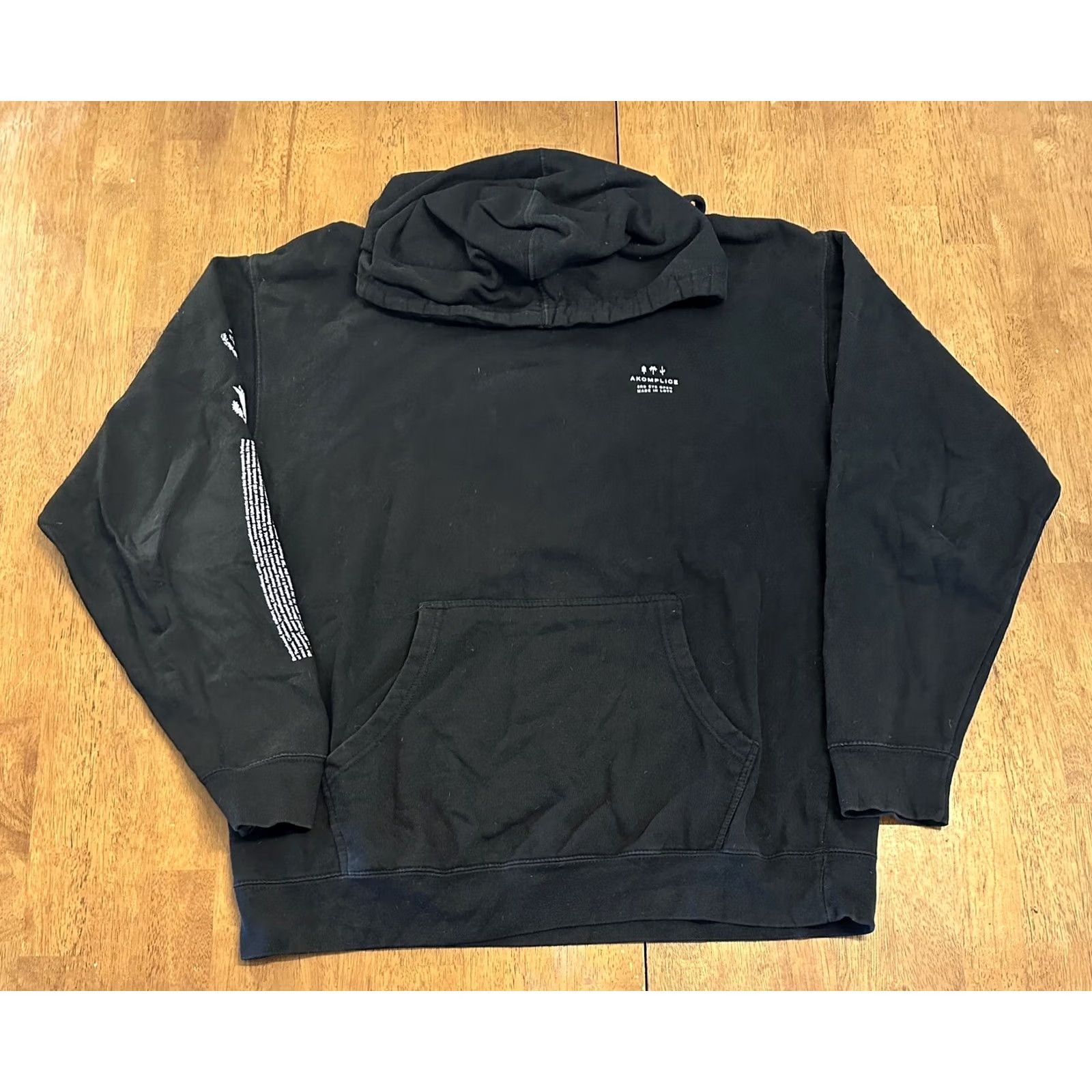 Vintage Akomplice Hoodie Sweatshirt Large Flag Third Eye Open Made In Love L Black Mens Size US L / EU 52-54 / 3 - 2 Thumbnail