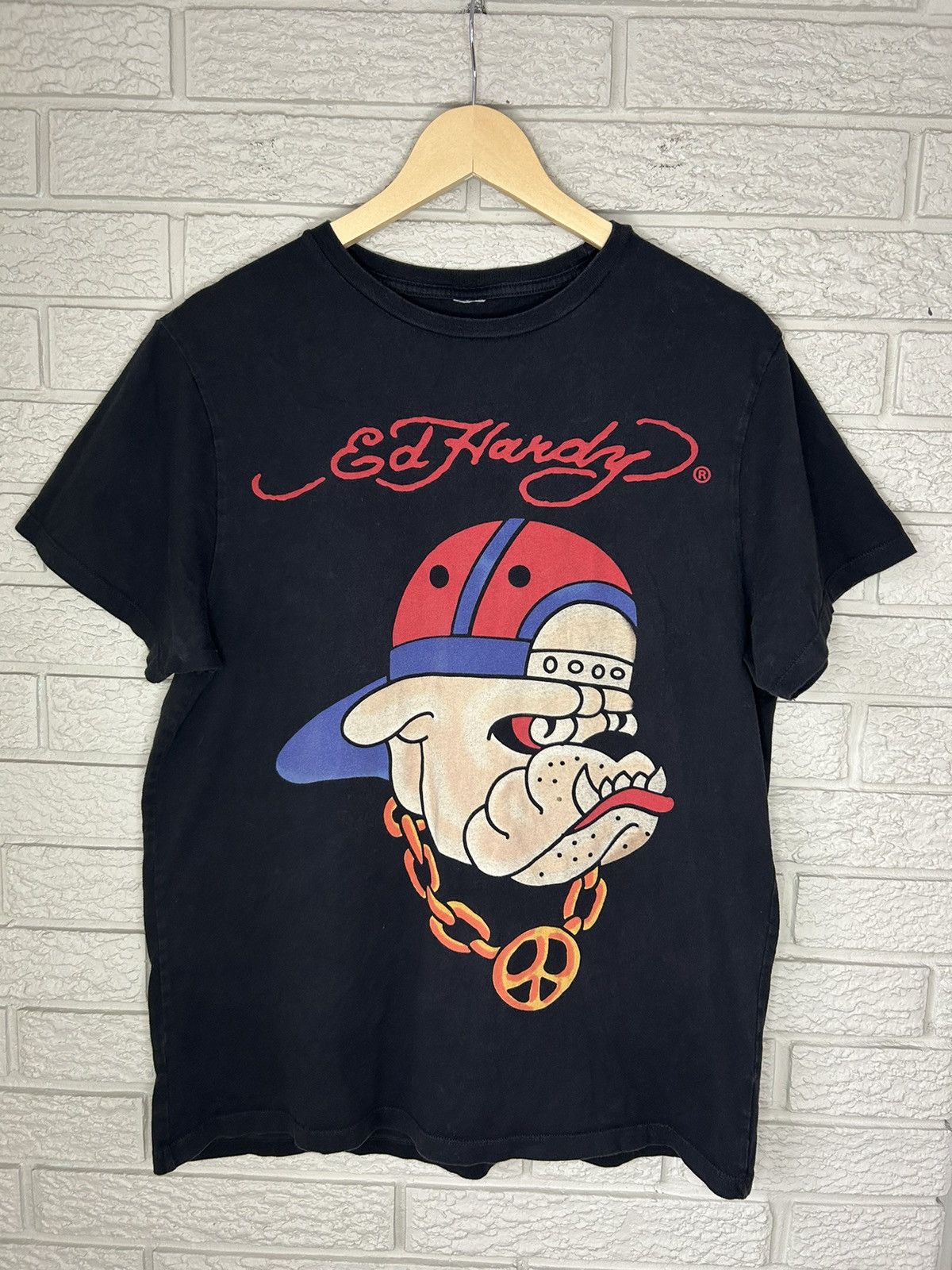 Ed Hardy Vintage Ed Hardy Bulldog T Shirt Size US M / EU 48-50 / 2 - 1 Thumbnail