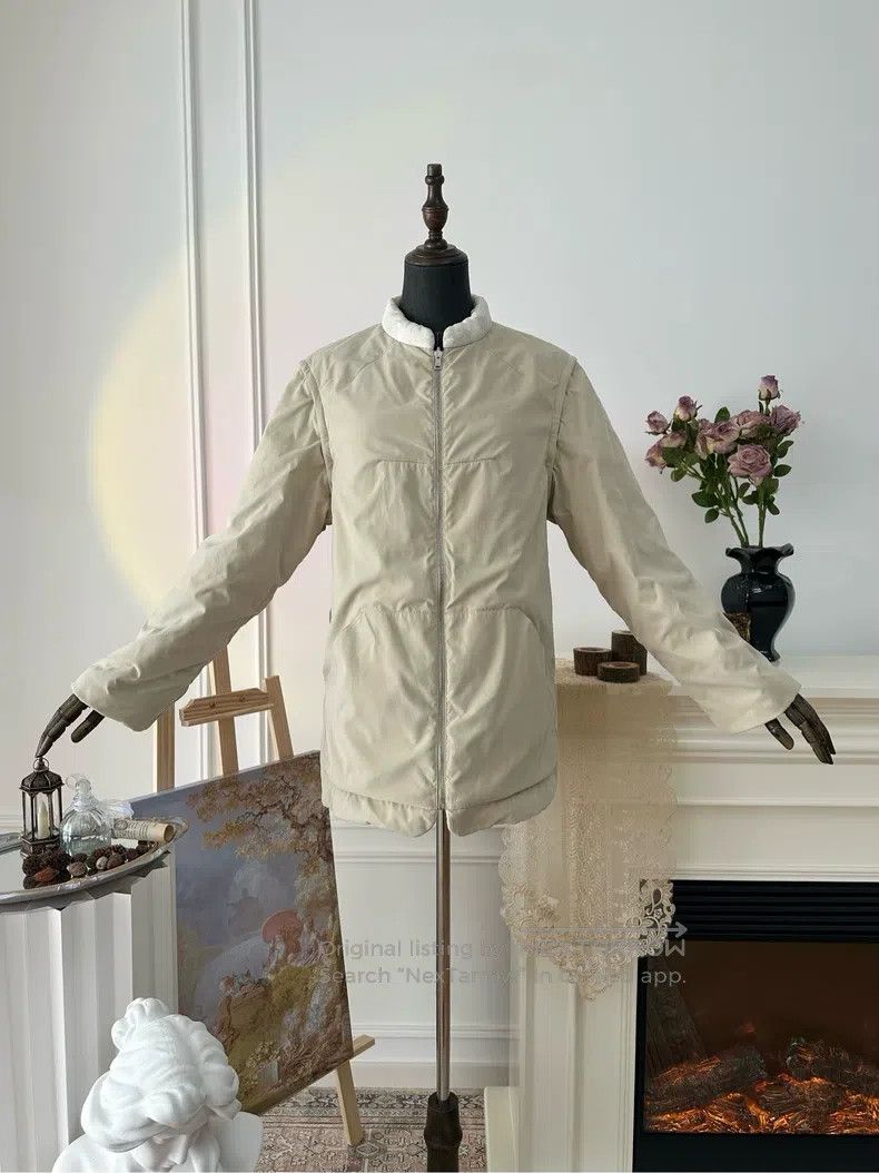 Hermes Hermes Detachable real silk double-sided coat, women's, tw Size M / US 6-8 / IT 42-44 - 2 Thumbnail