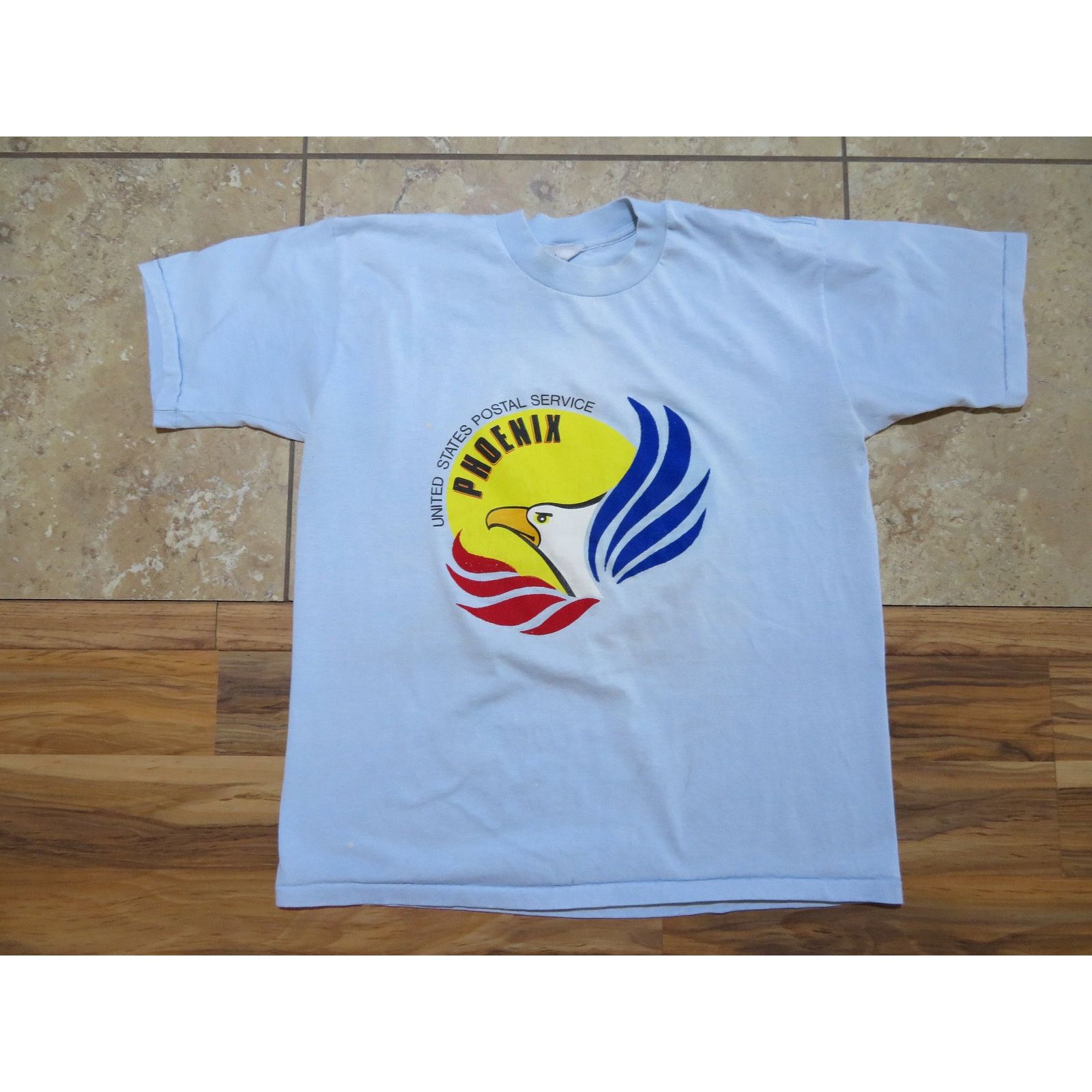 Other US Postal Service T-Shirt, Eagle Sun, Blue, Sz M 1980s Size US M / EU 48-50 / 2 - 1 Thumbnail