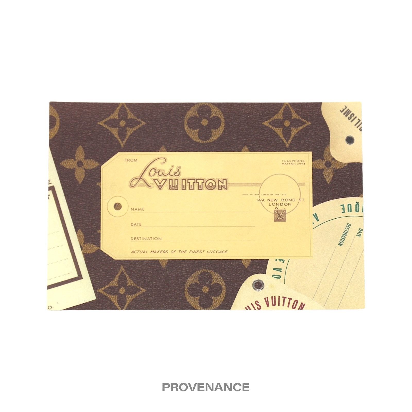 Louis Vuitton 🔴 Louis Vuitton Trunk Tag Sticker Postcard - Monogram Size ONE SIZE - 1 Thumbnail