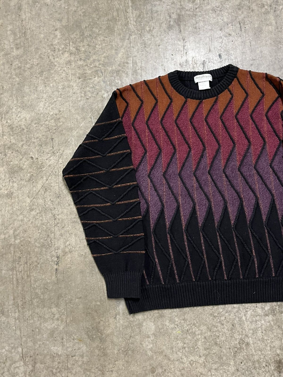 Coogi × Vintage Coogi style 3d textured knit streetwear hype rare wool Size US L / EU 52-54 / 3 - 3 Thumbnail