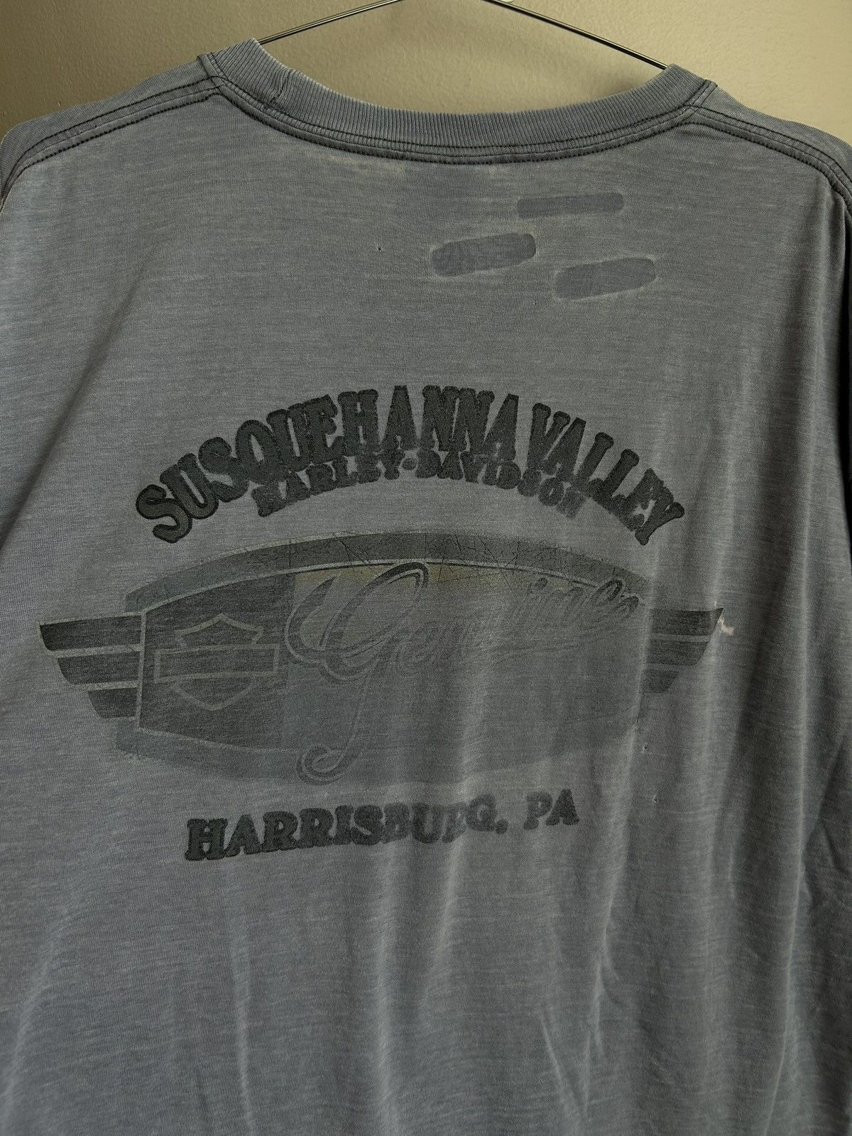 Vintage Vintage Harley Davidson Shirt Thrashed Fader West Coast Size US XL / EU 56 / 4 - 9 Thumbnail