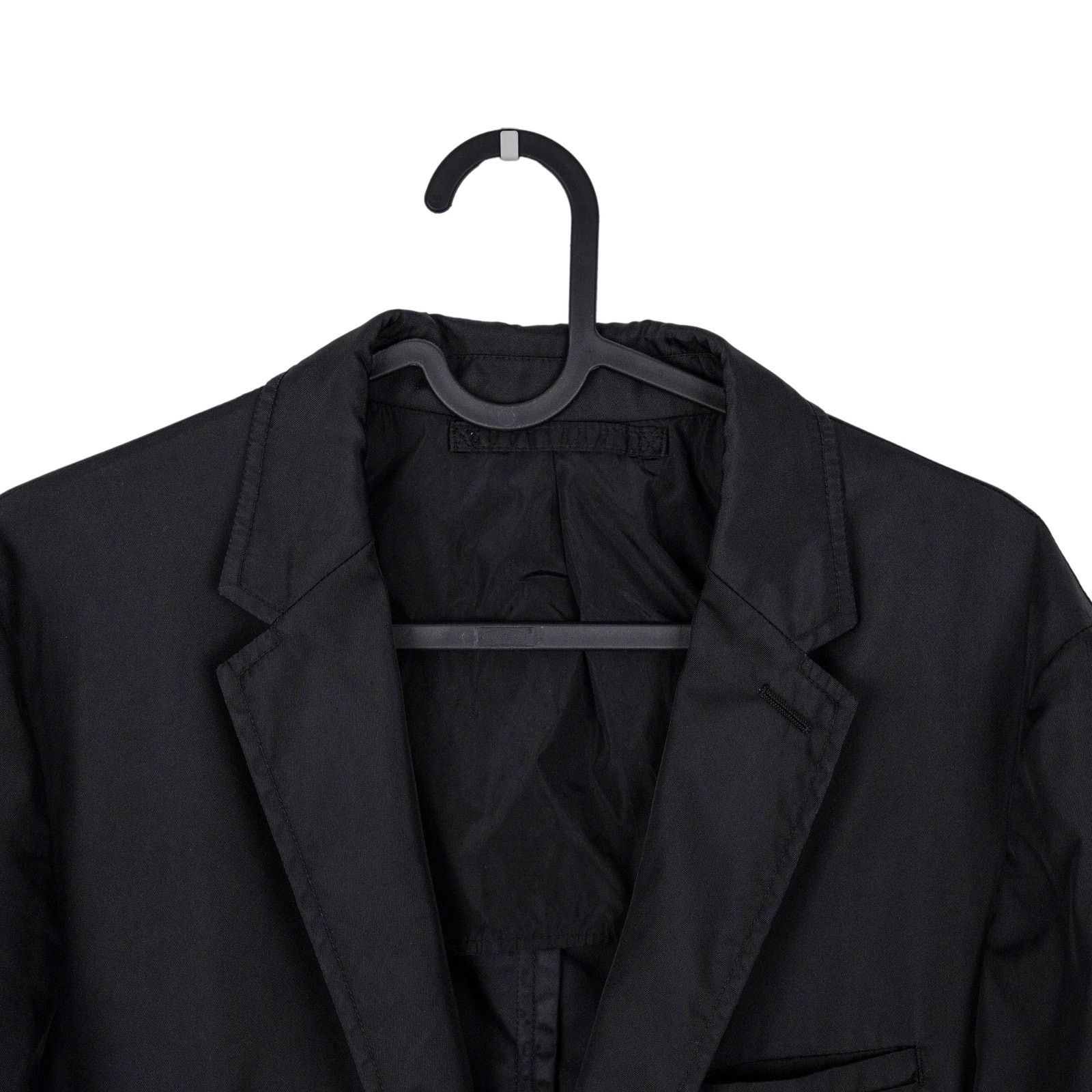 Prada Vintage Prada AW2010 Black Nylon Lightweight Blazer Jacket Size US M / EU 48-50 / 2 - 4 Thumbnail