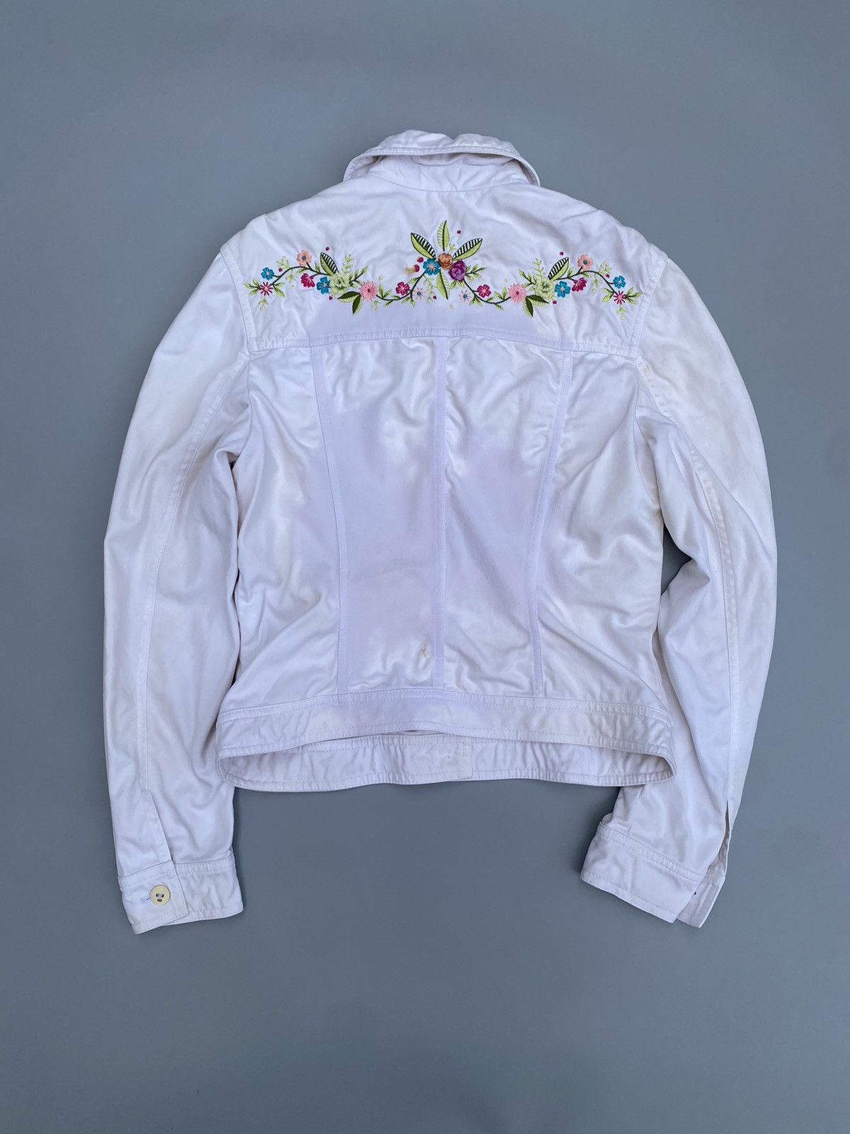 Escada Escada Archival Floral Embroidery Denim Jacket Size S / US 4 / IT 40 - 2 Thumbnail