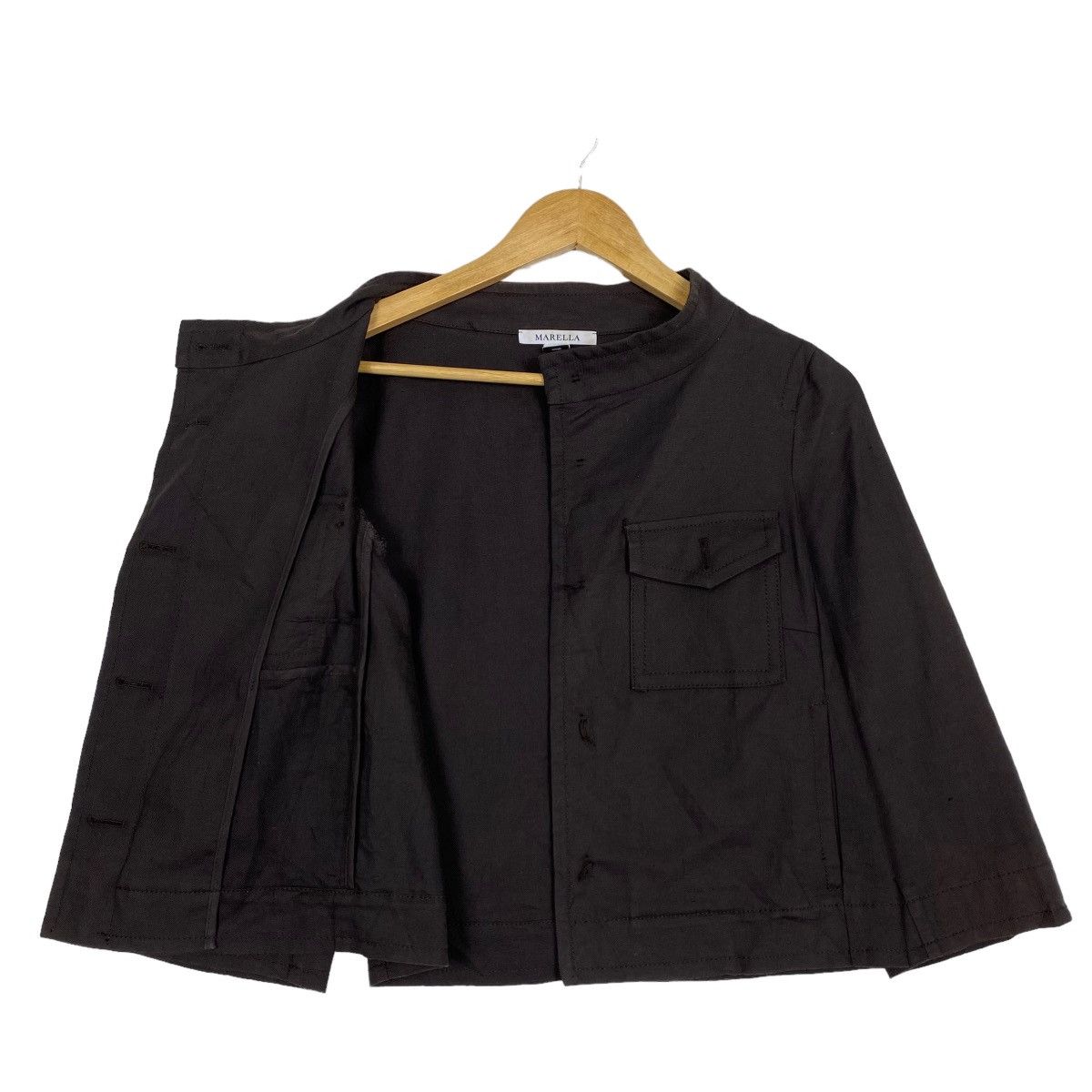 Marella Marella Cropped Jacket Inspired Comme Des Garson Tricot Size M / US 6-8 / IT 42-44 - 7 Thumbnail
