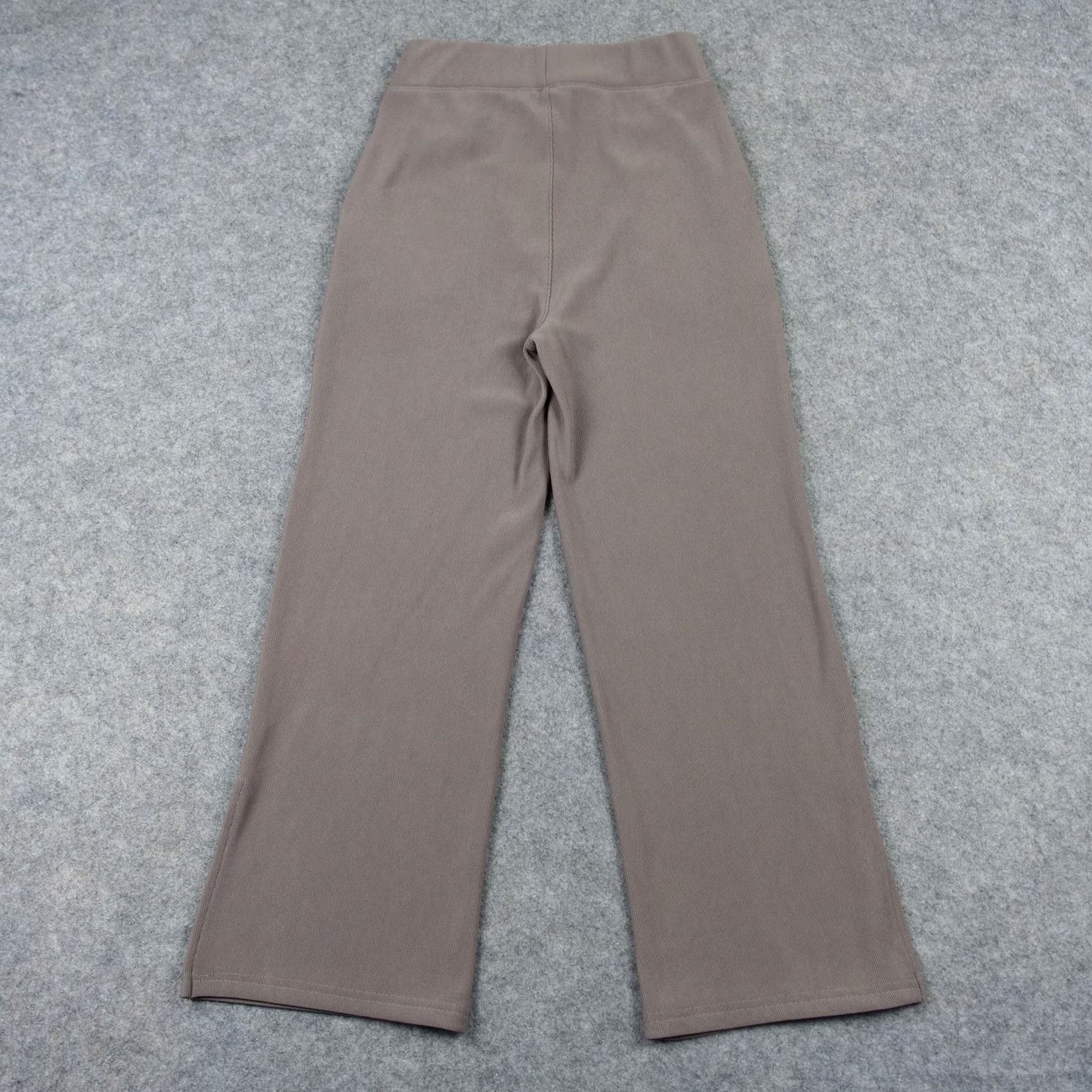 Vintage Move Theology Pants Womens Medium Brown Ribbed Wide-Leg Pull On Sweatpants Yoga Size 32" / US 10 / IT 46 - 7 Thumbnail