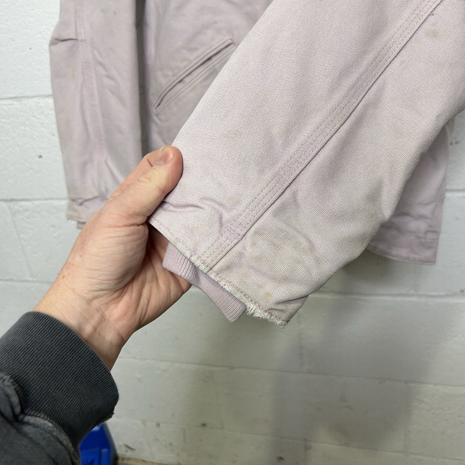 Carhartt Y2k Carhartt Sherpa-Lined Hooded Detroit Jacket “Pale Pink” Size S / US 4 / IT 40 - 8 Thumbnail