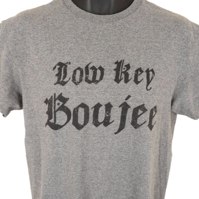 Delta Delta Low Key Boujee T Shirt Mens Medium Gray Shirt Mens Medium Gray Size US M / EU 48-50 / 2 - 2 Thumbnail