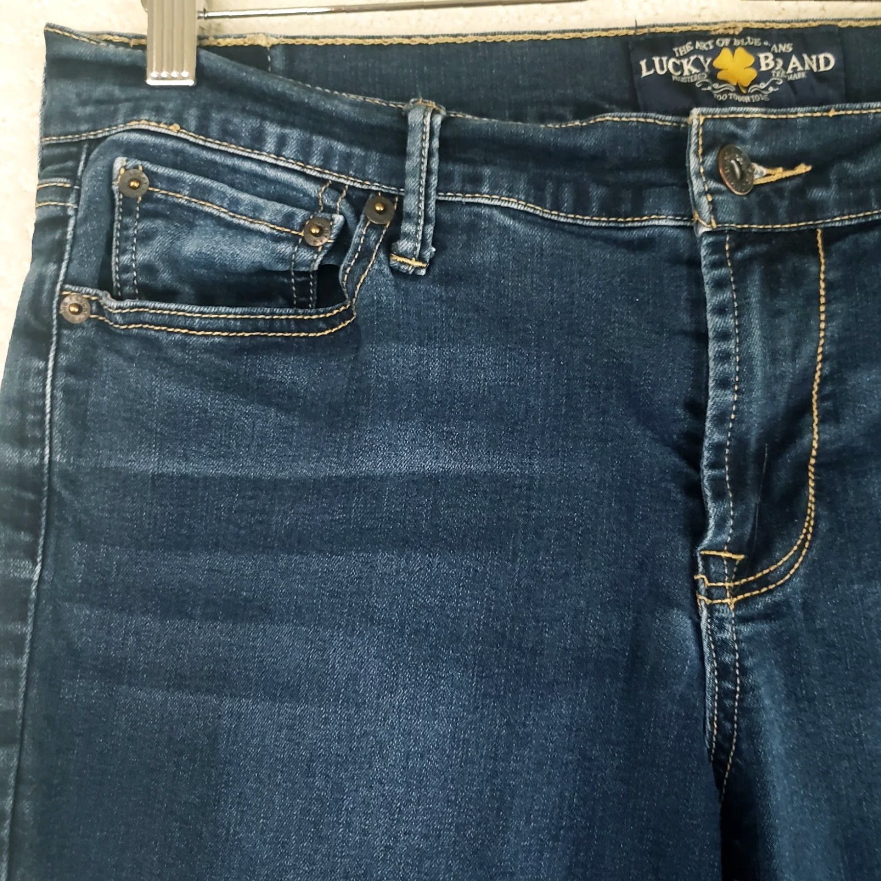 Lucky Brand Lucky Brand Jeans Women 12 Denim Ankle Ultra Low Rise Stretch Blue 29in Inseam Womens Regular Pocket Logo S/L N/A Size 34" / US 12 / IT 48 - 4 Thumbnail
