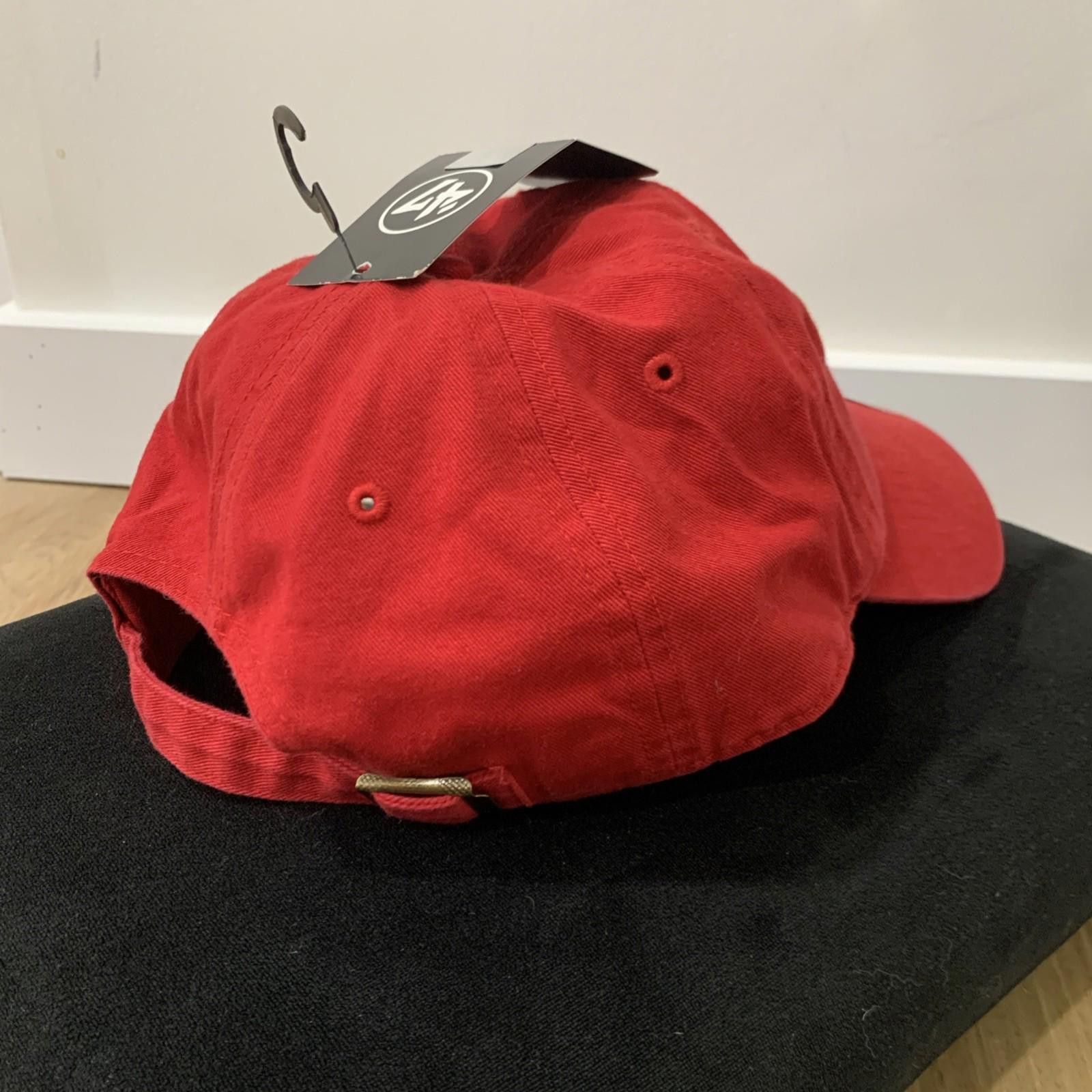47 New Florida Panthers NHL '47 Clean Up Red Adjustable Hat NWT Size ONE SIZE - 8 Thumbnail
