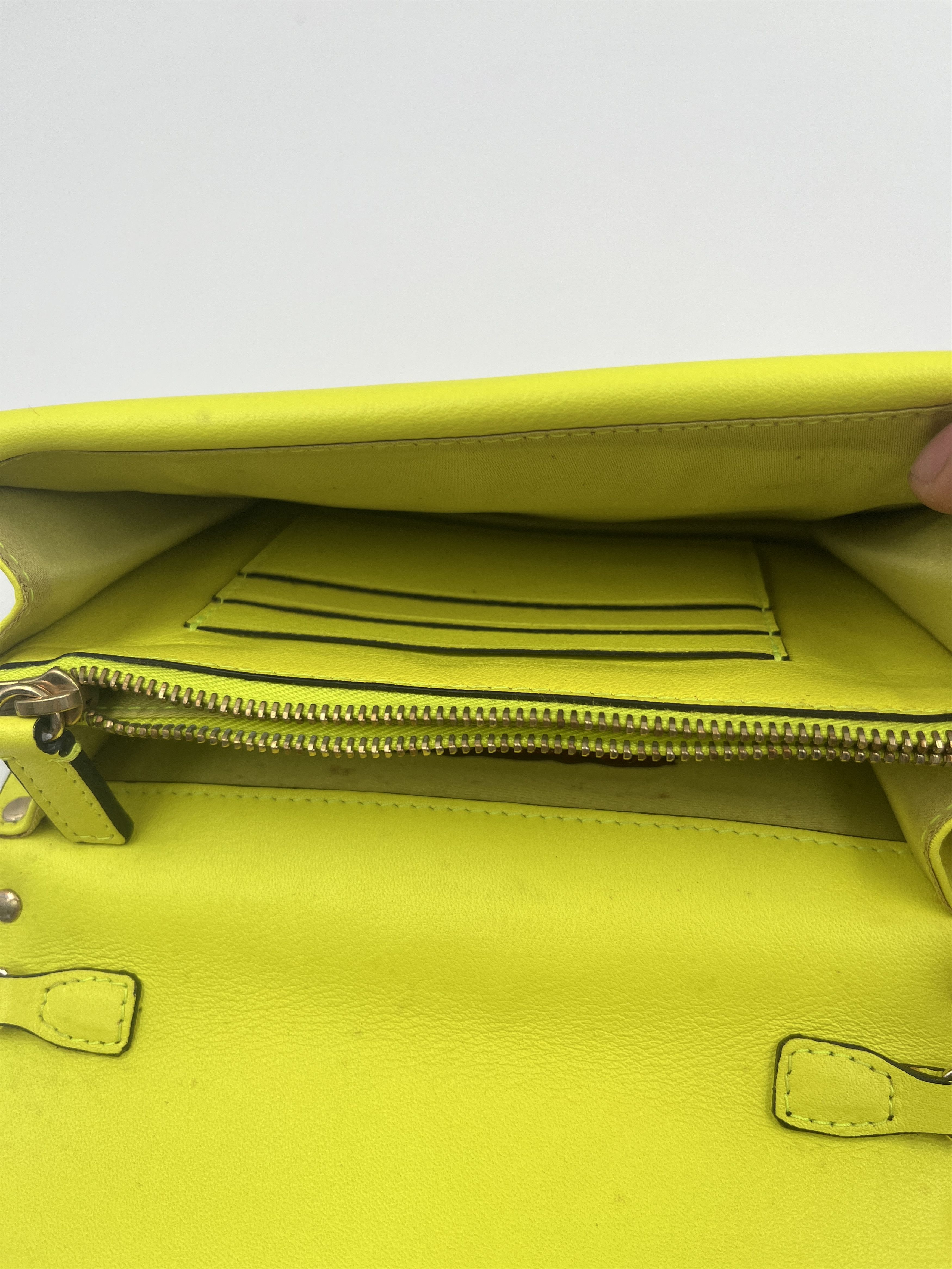 Valentino Valentino Neon Yellow Rockstud Handbag Size ONE SIZE - 7 Thumbnail