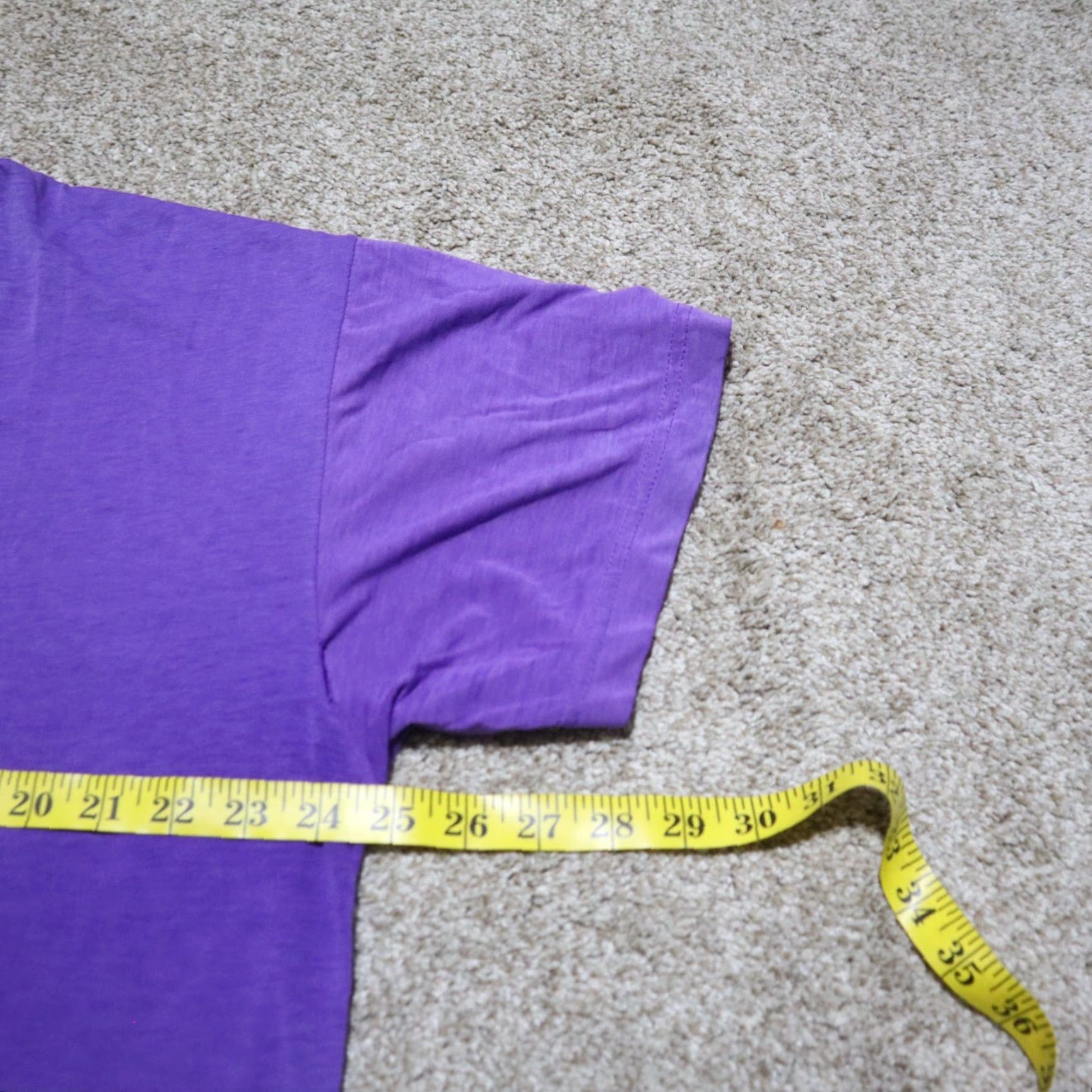 Gildan Disney Minnie Mouse Shirt Womens XL Purple T-Shirt Classic Gildan Logo Short Sleeve Round Neck All Seasons Size XL / US 12-14 / IT 48-50 - 5 Thumbnail