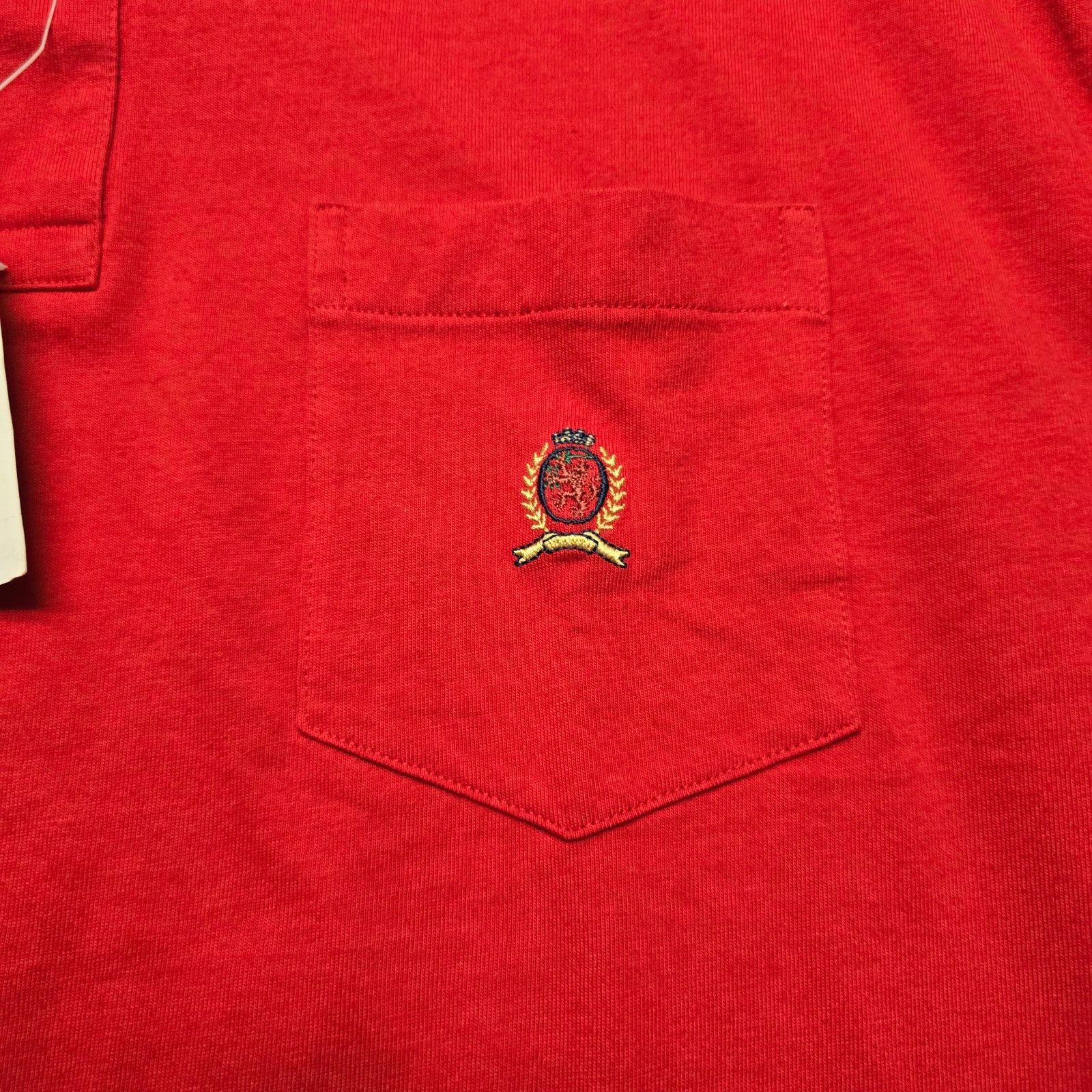 Other Tommy Hilfiger Polo 100% Cotton Red Large Short Sleeve Shirt Size US L / EU 52-54 / 3 - 2 Thumbnail